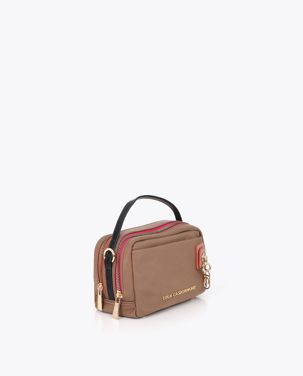 Bandolera de nylon detalle charm - Lola Casademunt - Beige Beige-3