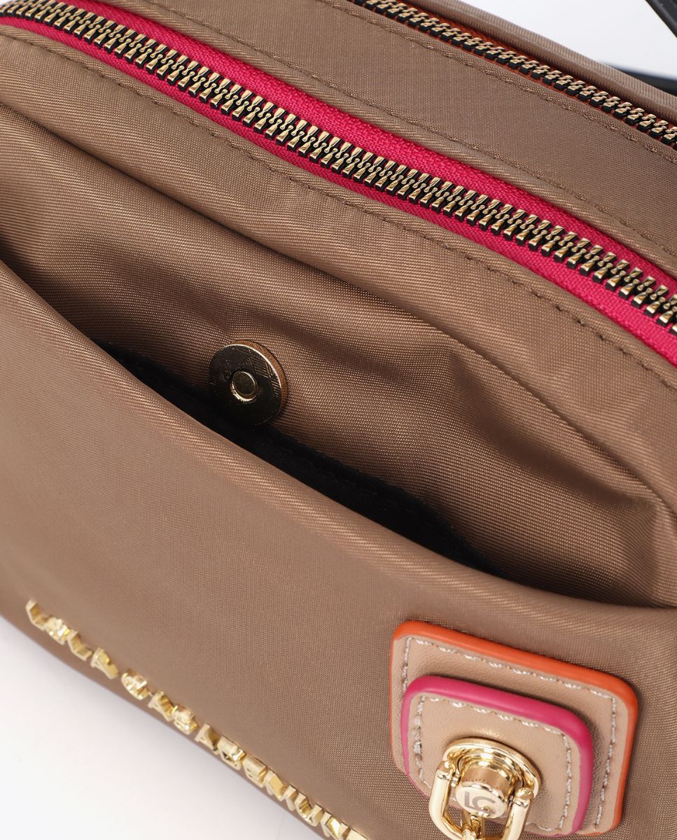 Bandolera de nylon detalle charm - Lola Casademunt - Beige Beige-5