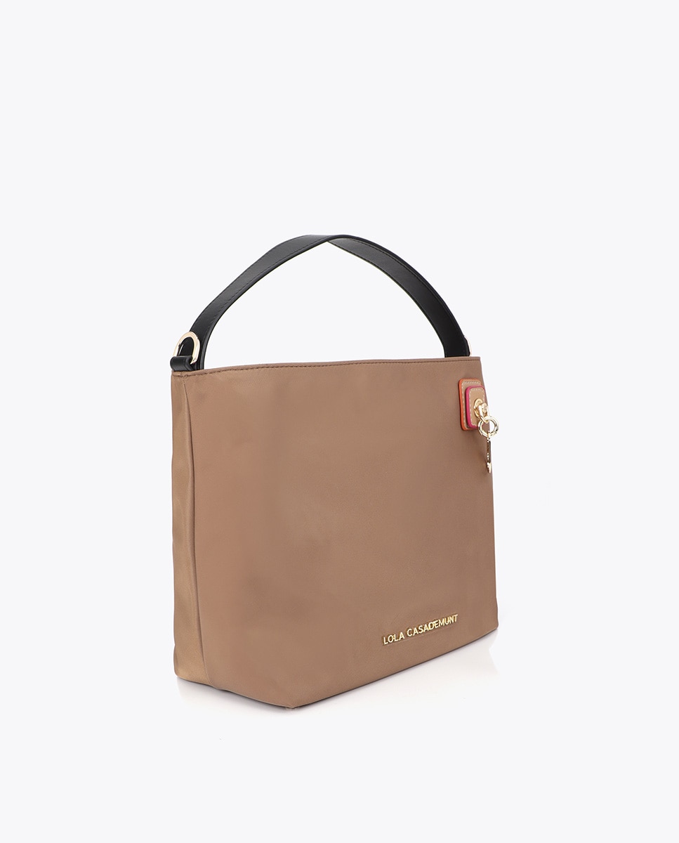 Bolso de hombro hobo detalle argolla - Lola Casademunt - Beige Beige-3