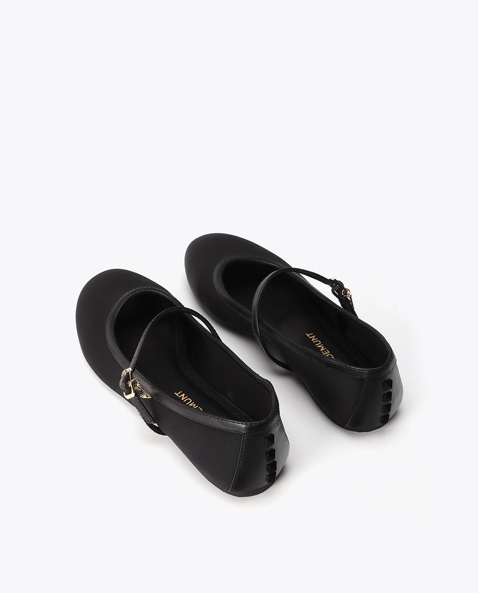Merceditas de mujer de neopreno con tachas - Lola Casademunt - Negro Negro-2