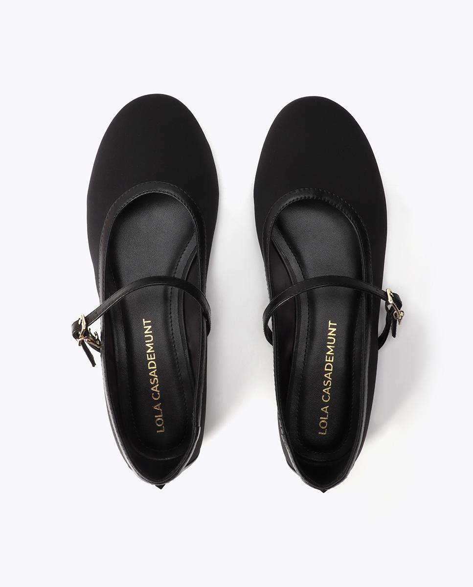 Merceditas de mujer de neopreno con tachas - Lola Casademunt - Negro Negro-3