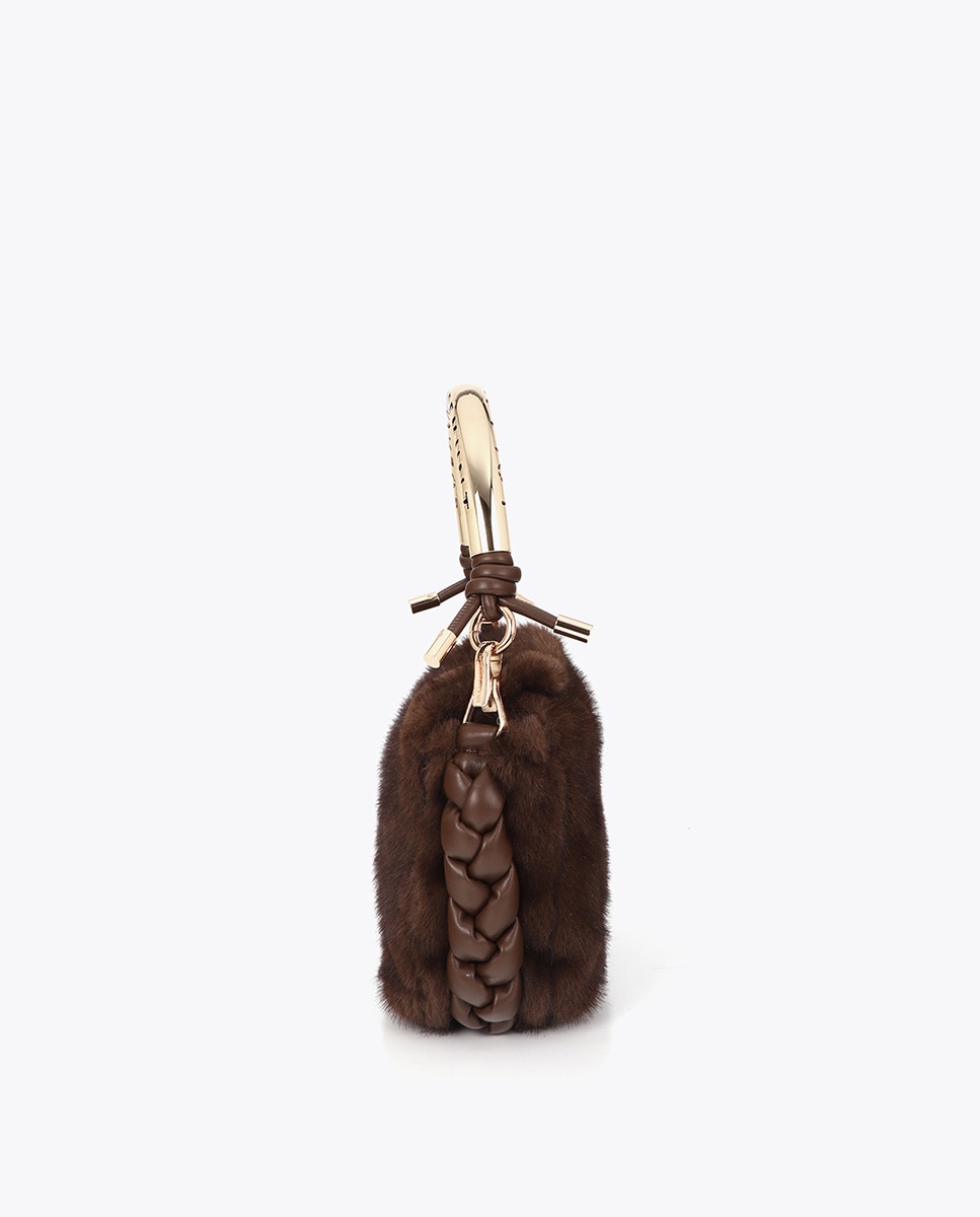 Bandolera mediana 1981 de pelo - Lola Casademunt - Marrón Marrón-2