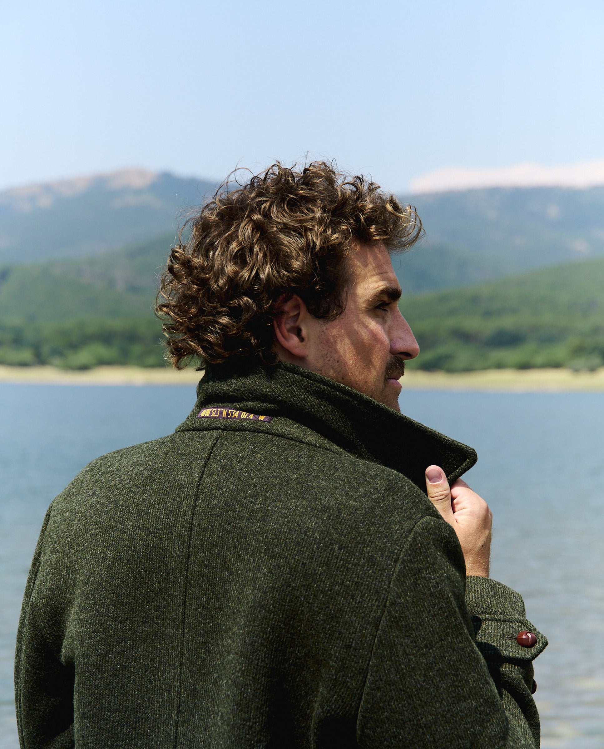 Imagen 4 de Abrigo de hombre tipo loden christopher - Tintoremus Sttudio - Verde Verde
