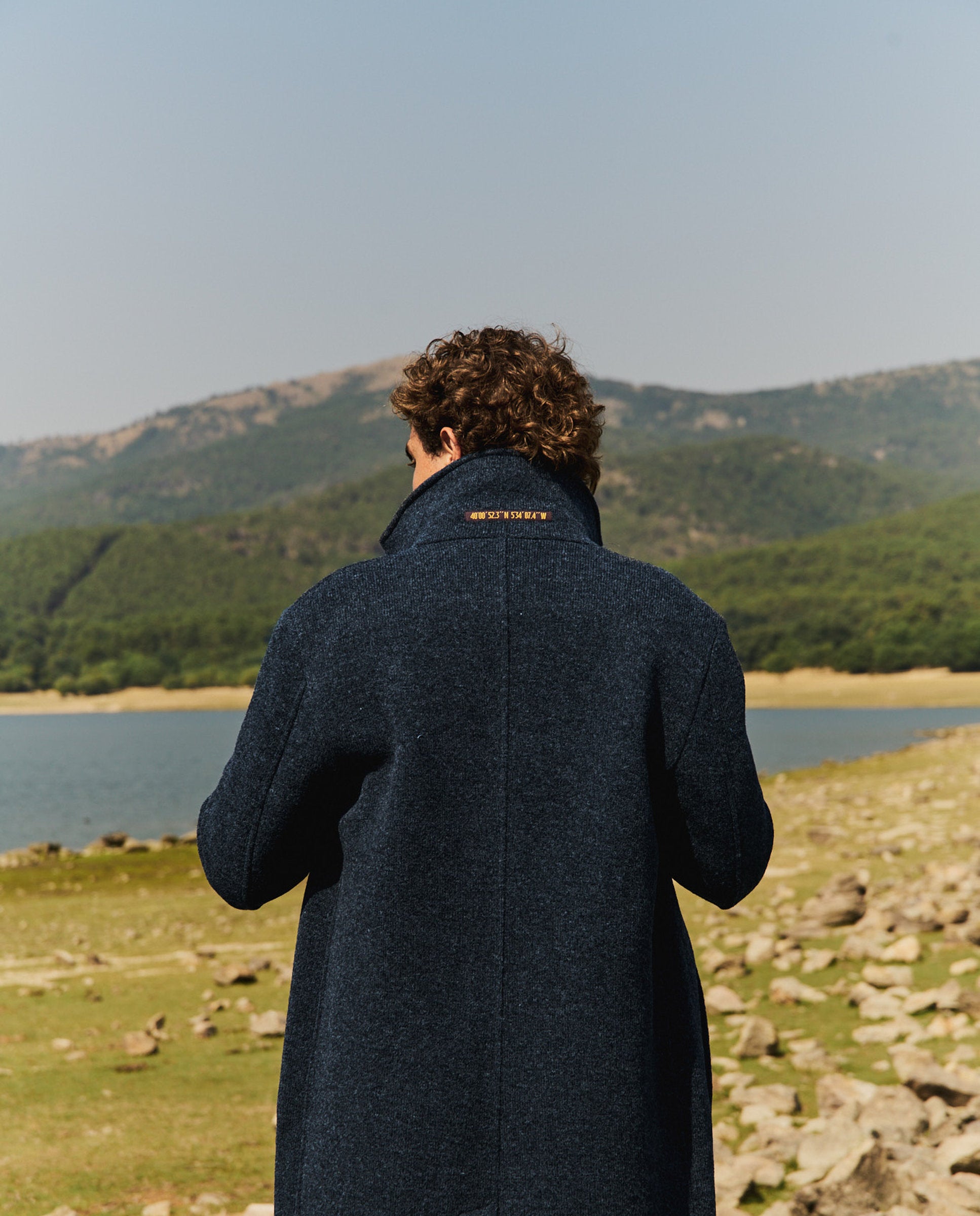 Imagen 5 de Abrigo largo de hombre darcy - Tintoremus Sttudio - Azul Azul