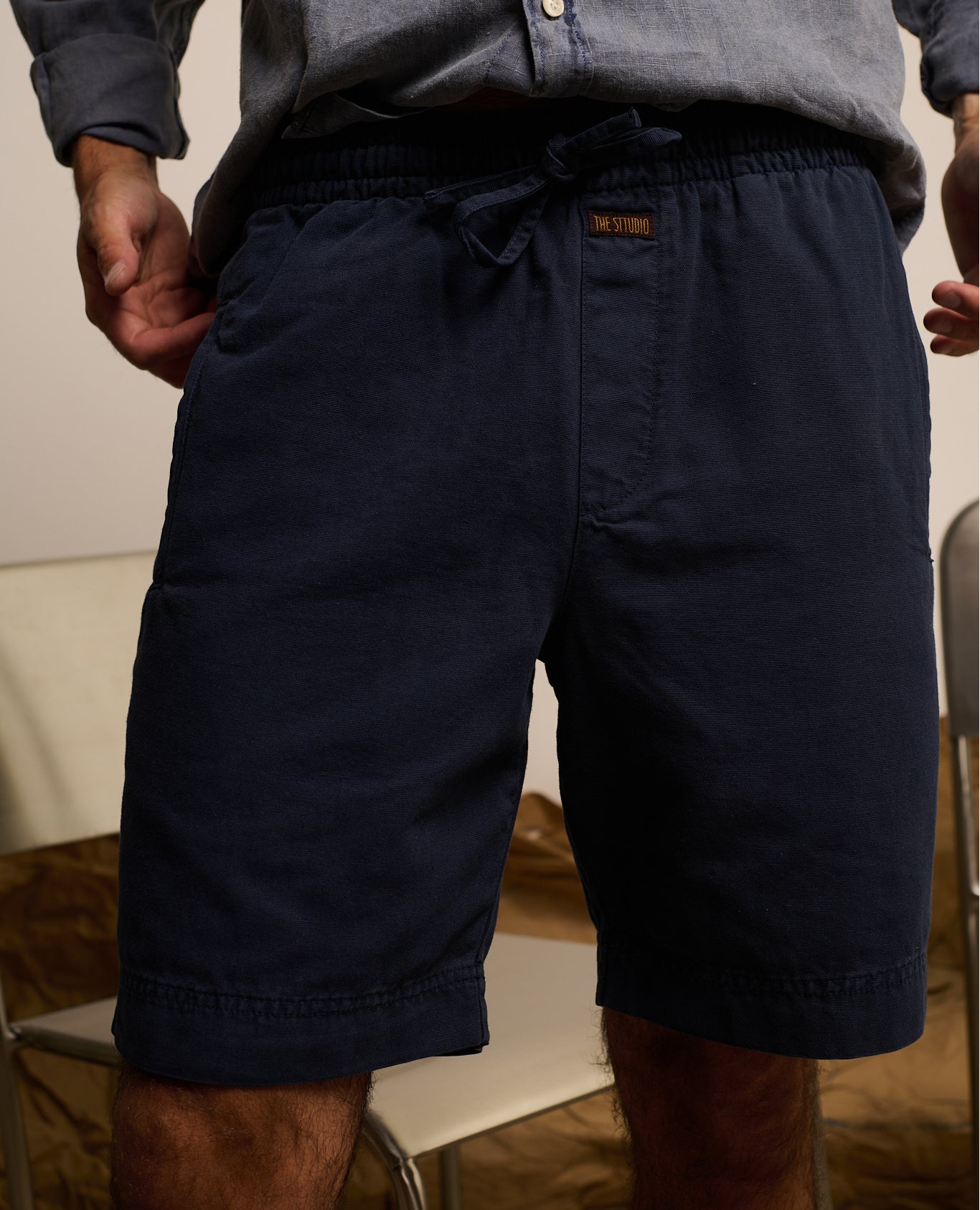 Imagen 1 de Pantalón corto will de hombre deep sea - Tintoremus Sttudio - Azul Azul