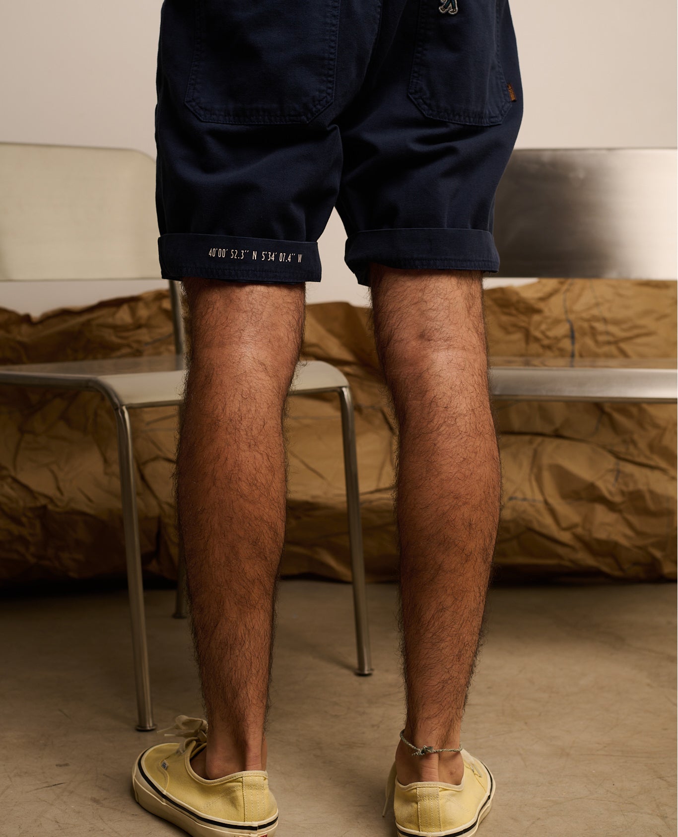 Imagen 5 de Pantalón corto will de hombre deep sea - Tintoremus Sttudio - Azul Azul
