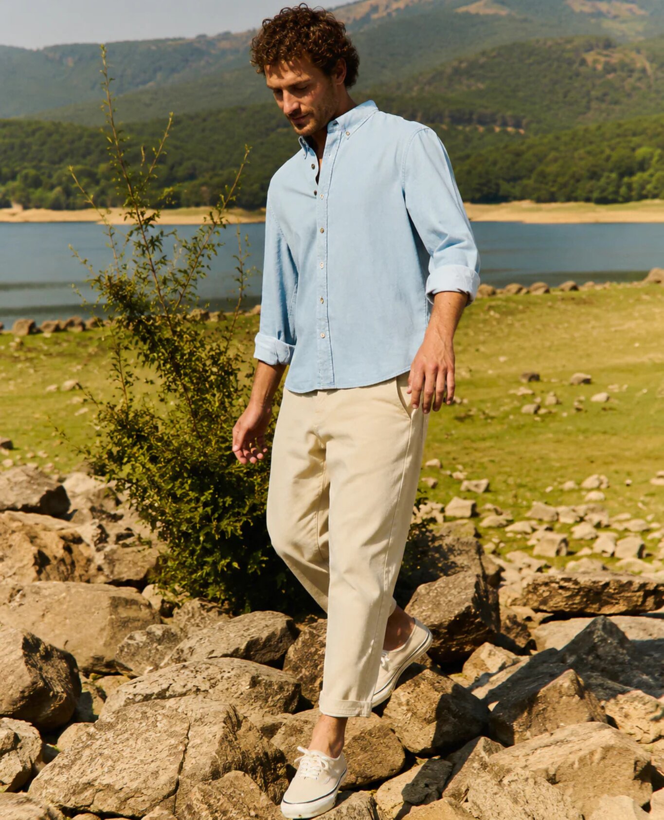 Imagen 1 de Pantalón chino cosme candle de hombre capri Natural