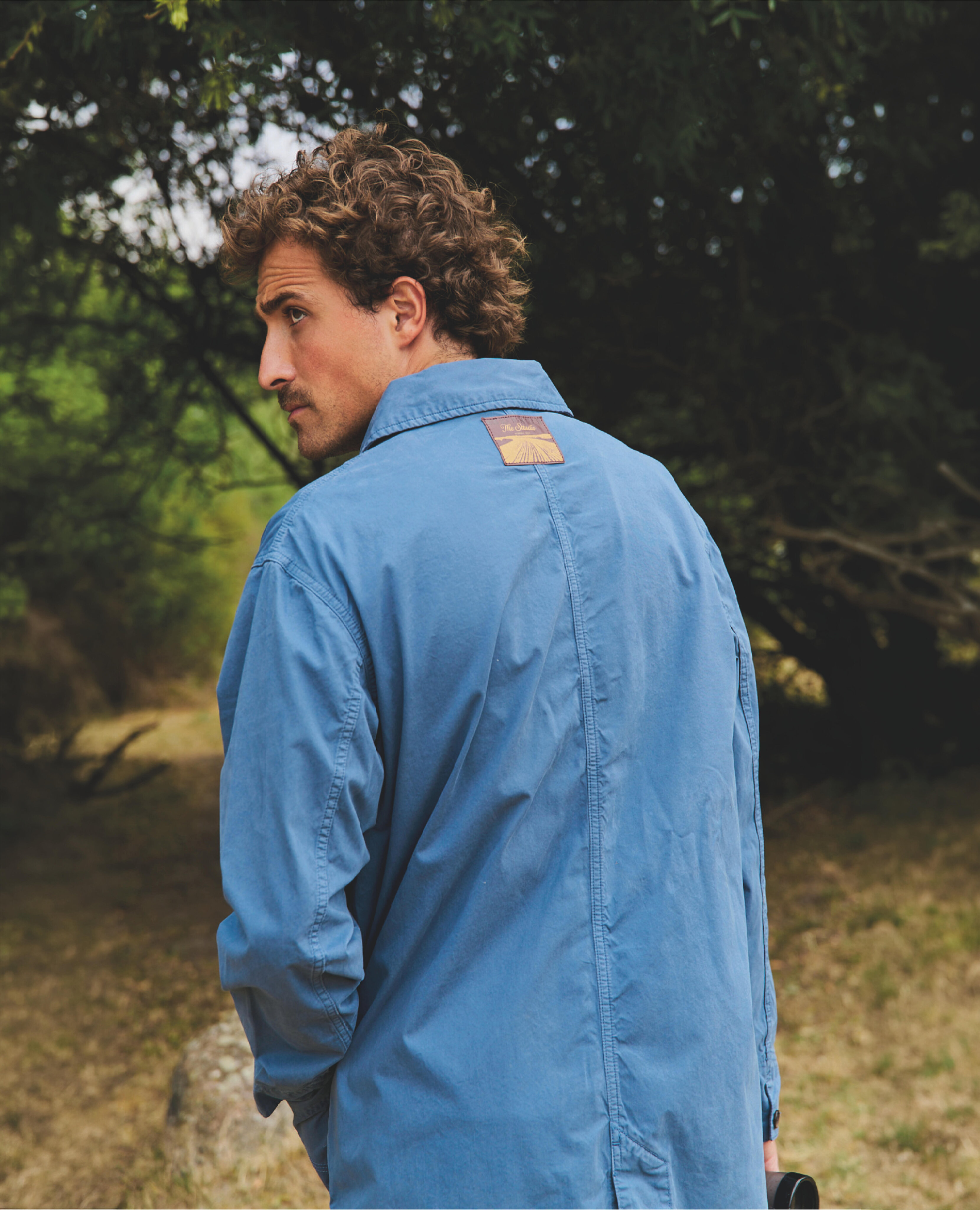 Imagen 4 de Gabardina 3/4 de hombre en algodón tommy - Tintoremus Sttudio - Azul Azul