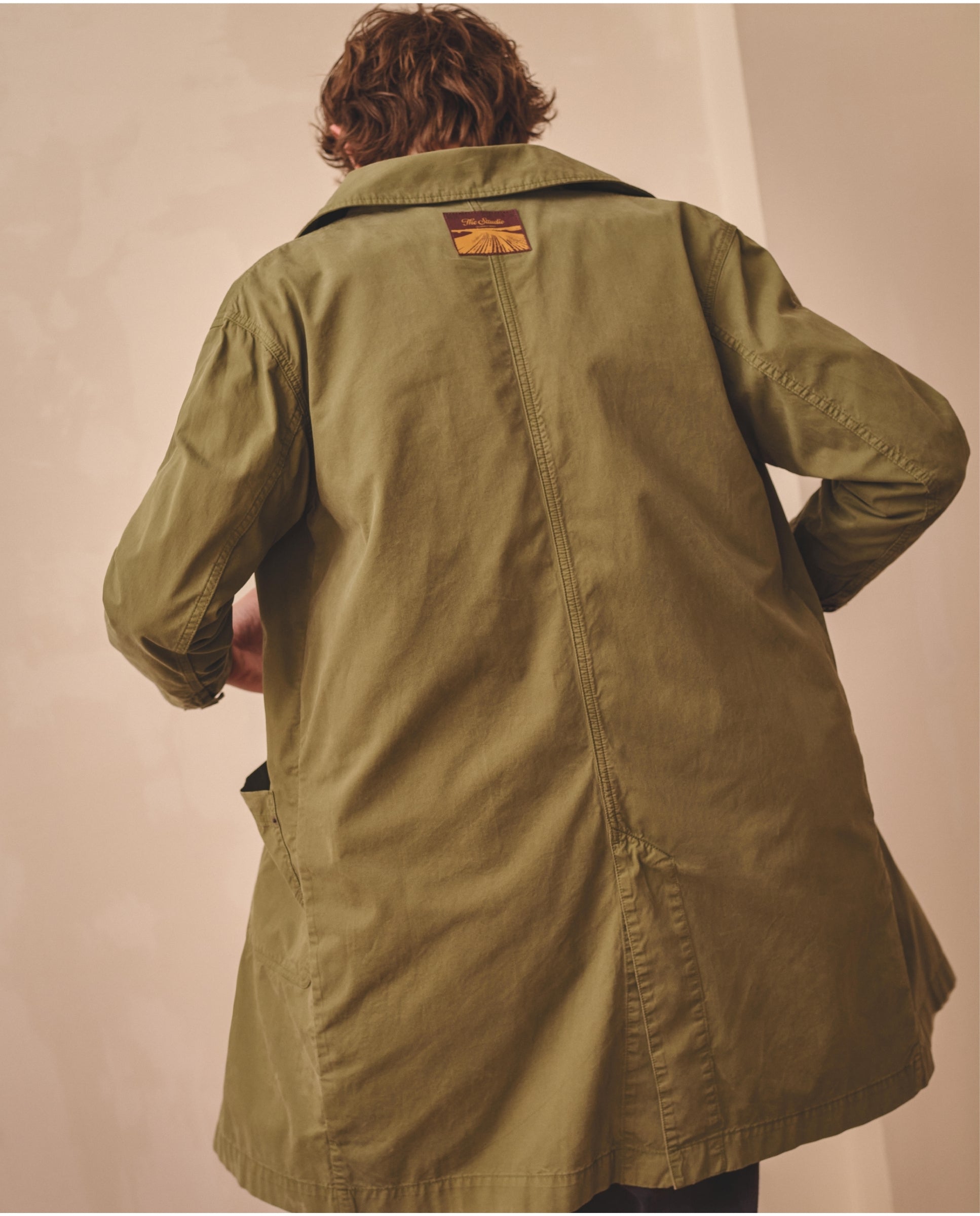 Imagen 5 de Gabardina 3/4 de hombre en algodón tommy - Tintoremus Sttudio - Verde Verde