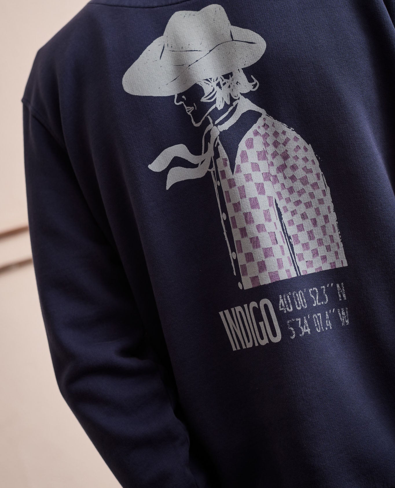 Sudadera hoodie jimmie presenting de hombre iris - Tintoremus Sttudio - Azul Azul-5
