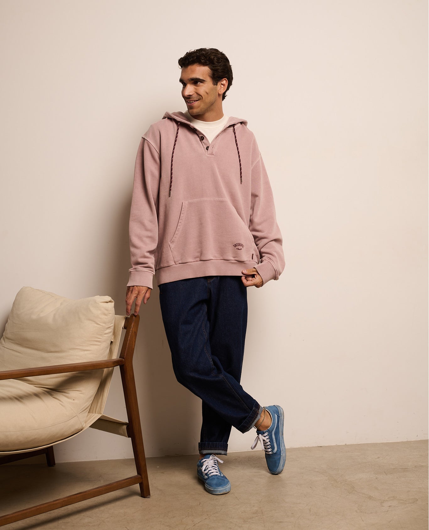 Sudadera hoodie jimmie presenting de hombre iris - Tintoremus Sttudio - Rosa Rosa-2