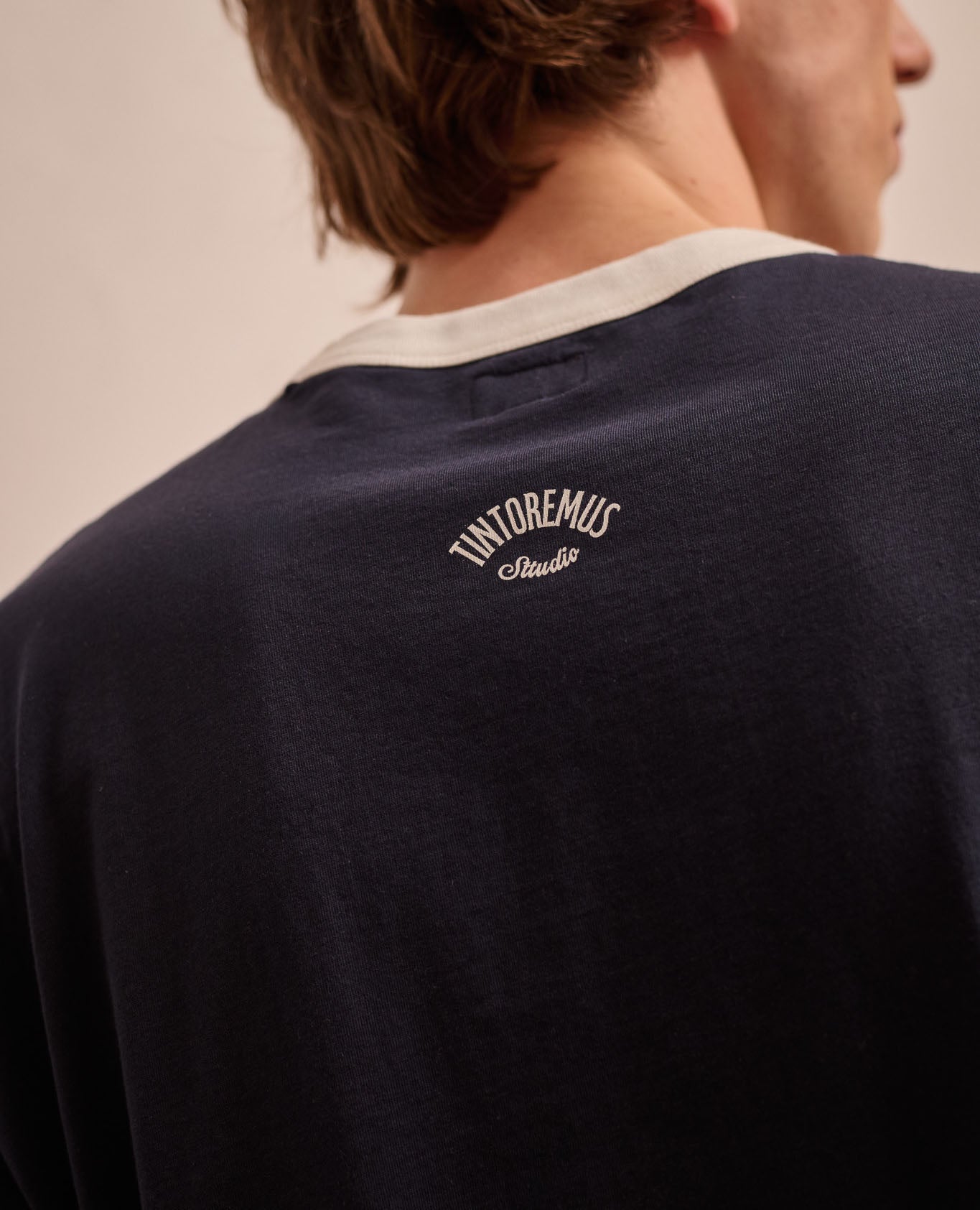 Imagen 3 de Camiseta manga corta henry coordinates de hombre true blue - Tintoremus Sttudio - Azul Azul