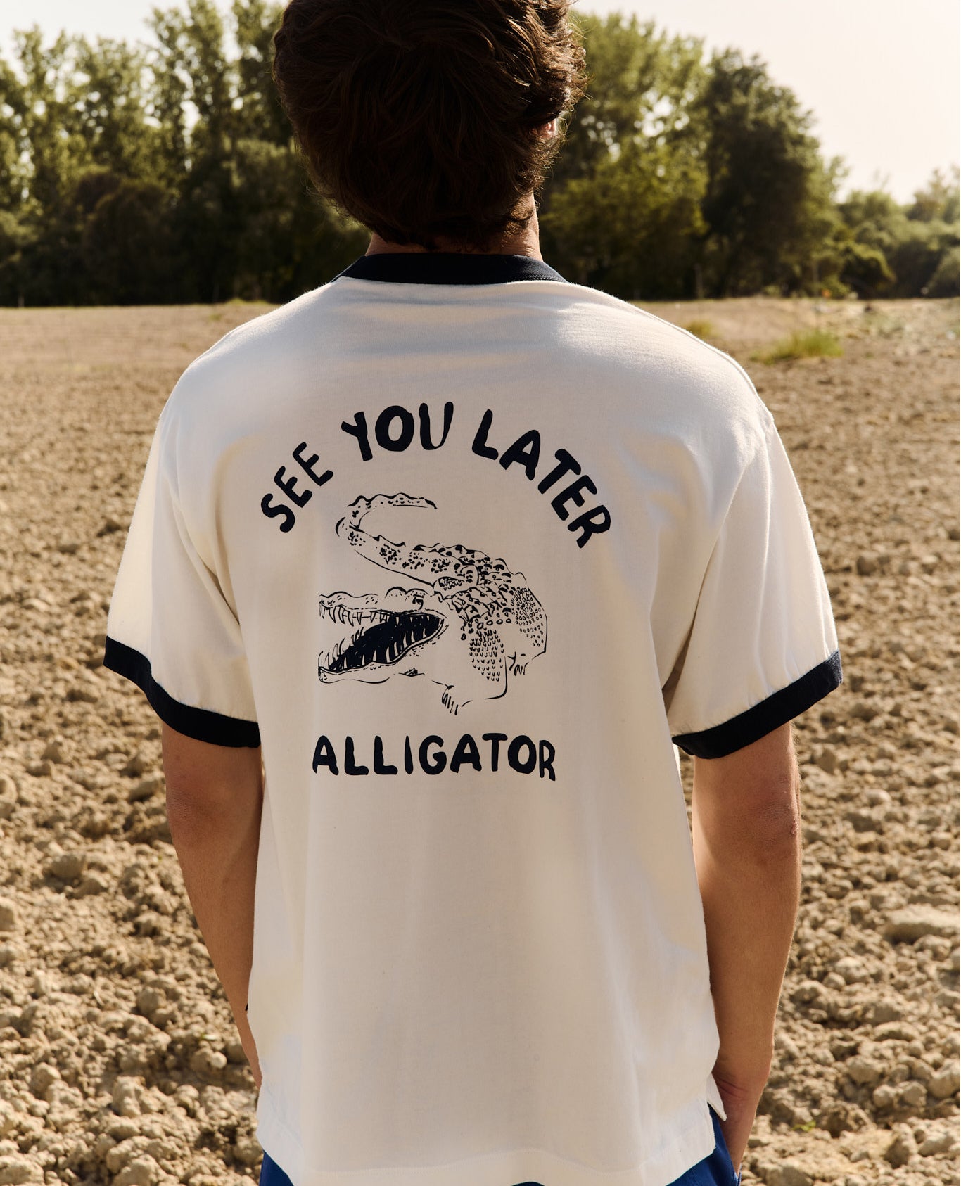 Imagen 0 de Camiseta manga corta henry alligator de hombre lotus red Blanco