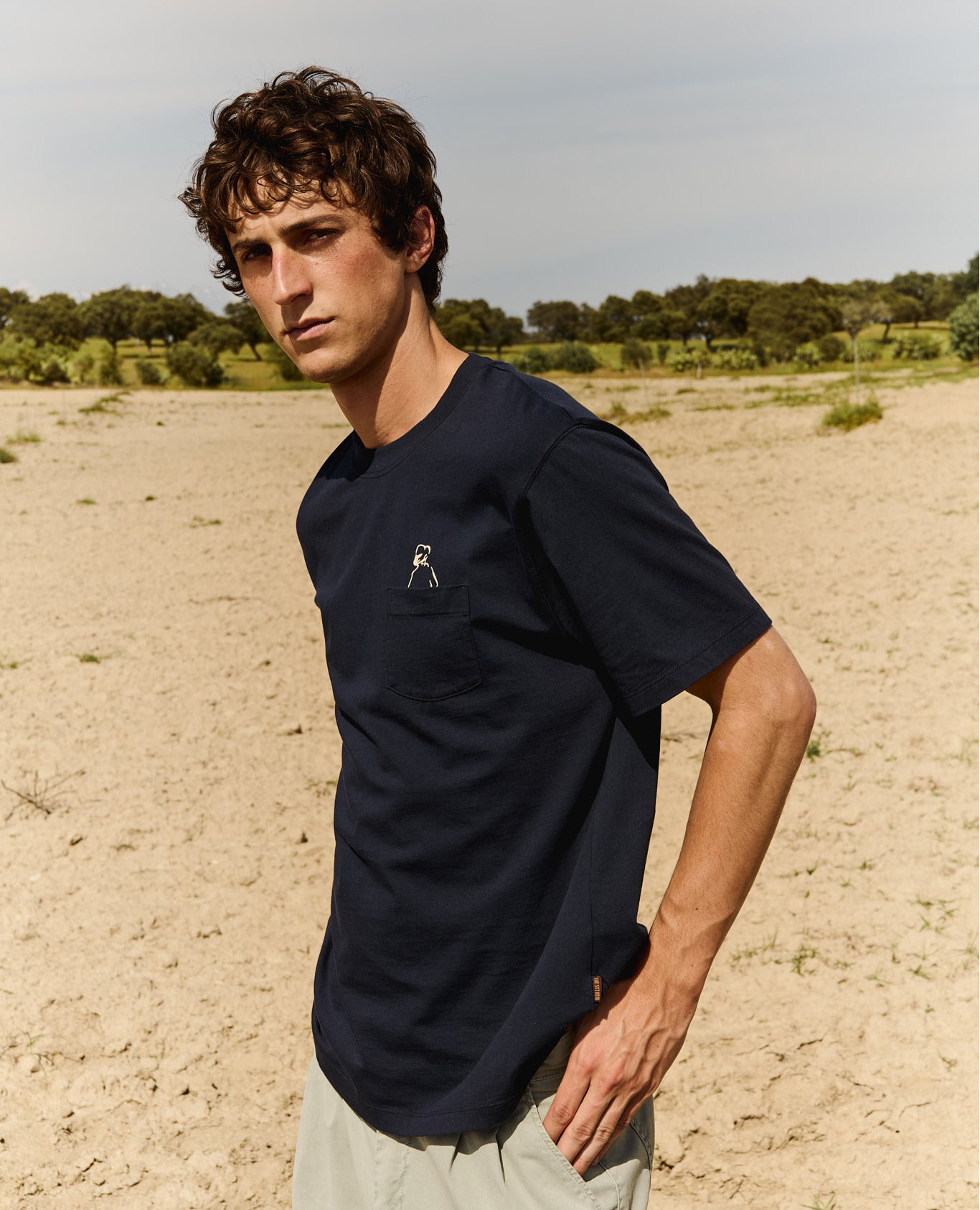 Imagen 1 de Camiseta manga corta john pocket de hombre marine Azul
