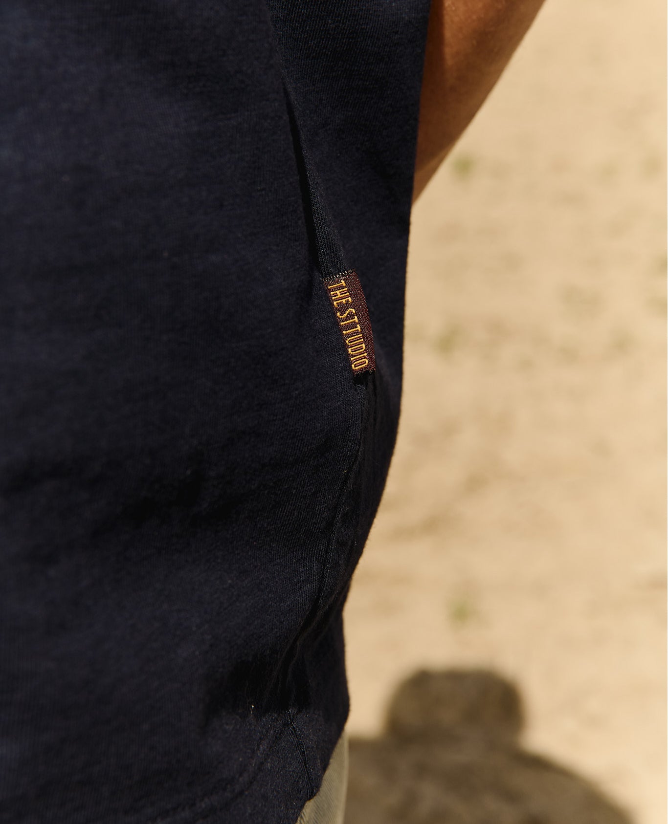 Imagen 4 de Camiseta manga corta john pocket de hombre marine - Tintoremus Sttudio - Azul Azul