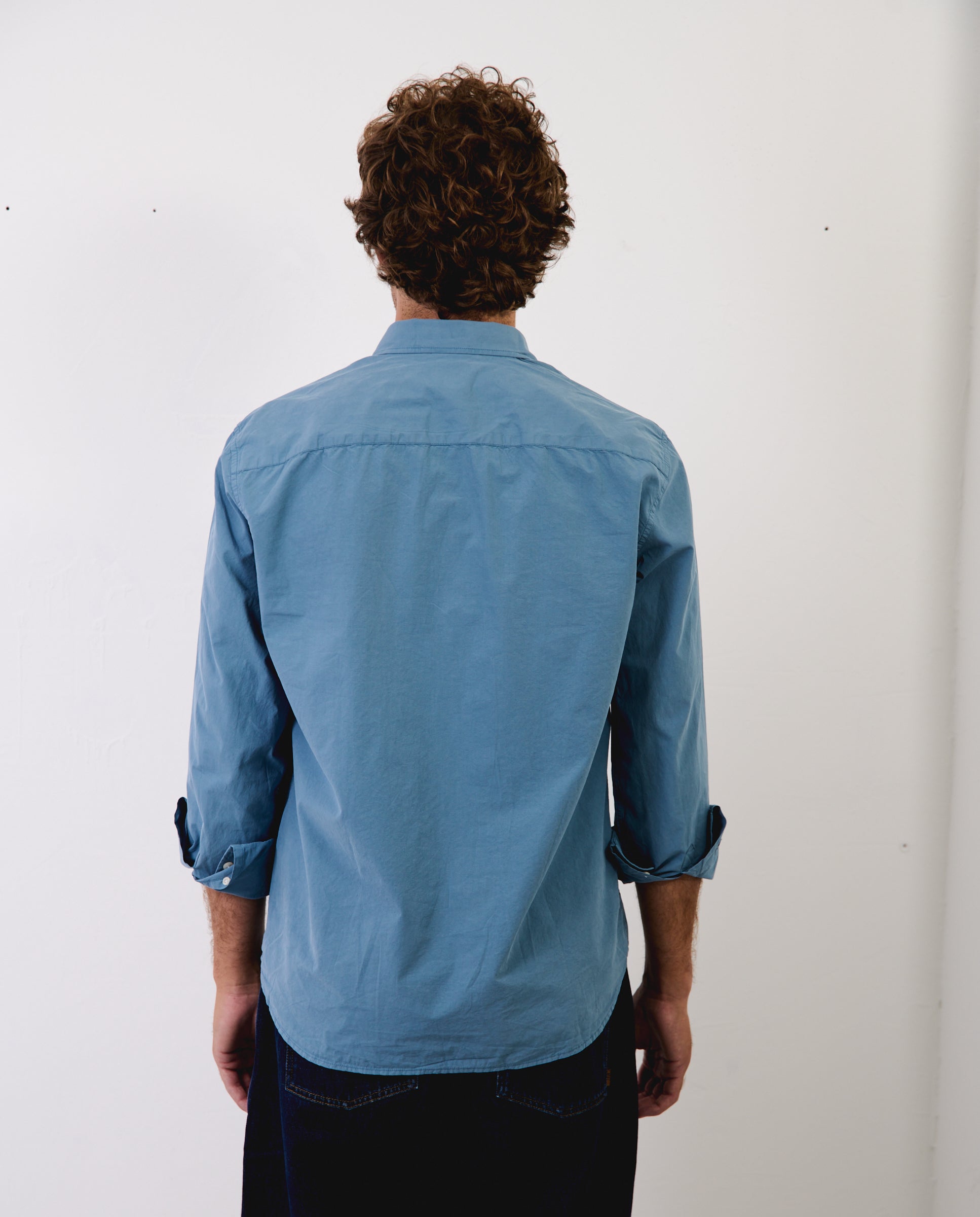 Imagen 3 de Camisa de hombre tipo oxford james - Tintoremus Sttudio - Azul Azul