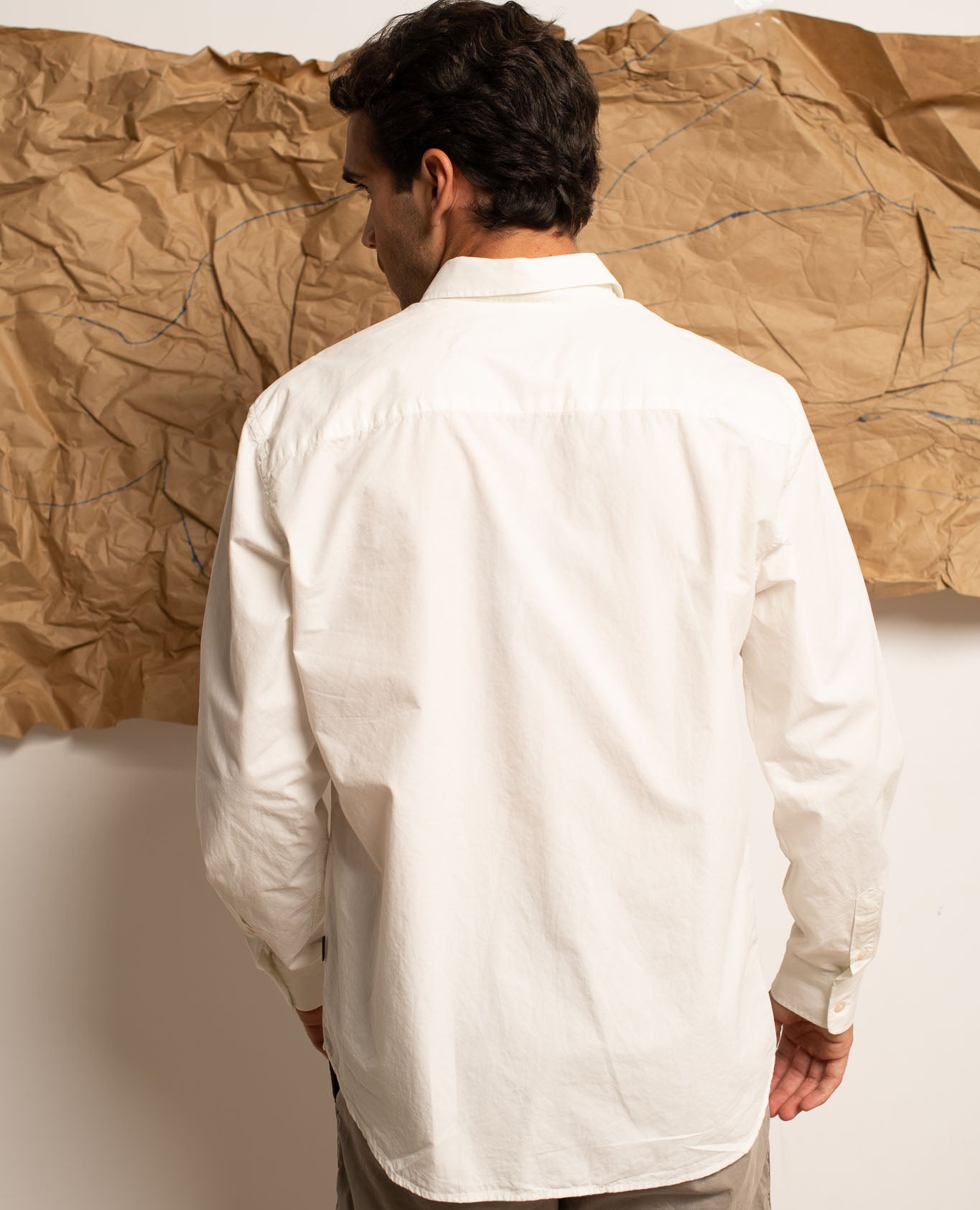 Imagen 2 de Camisa james de hombre relaxed factory white - Tintoremus Sttudio - Blanco Blanco