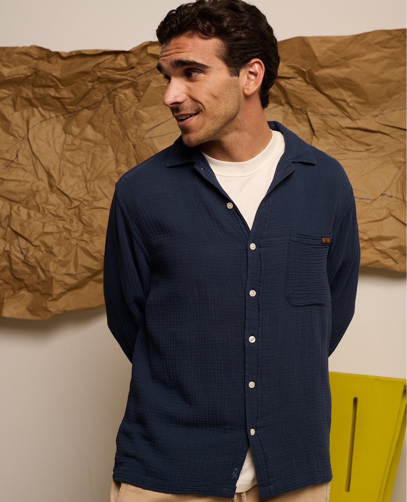 Imagen 1 de Camisa ryan de hombre relaxed deep sea Azul