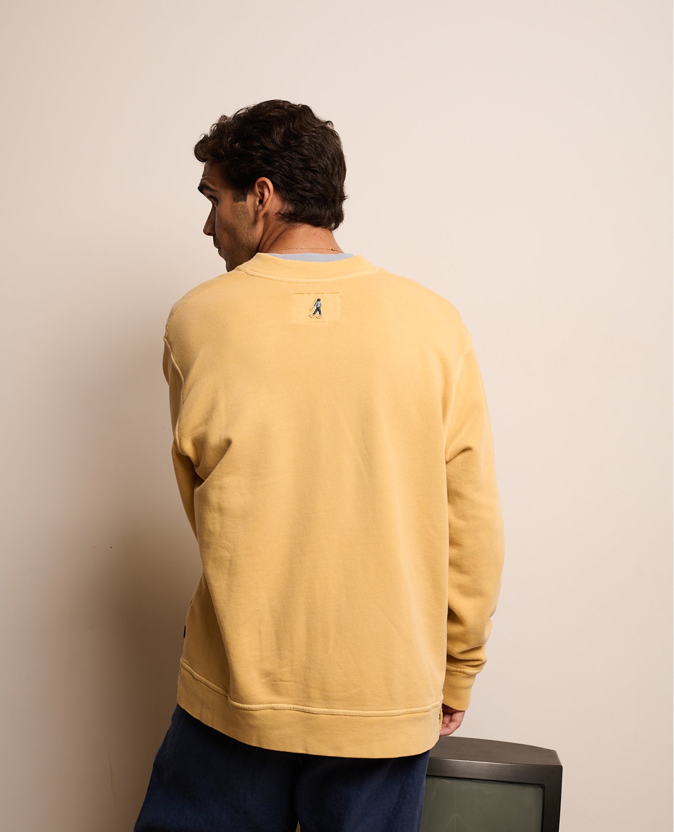 Sudadera jim de hombre cannes yelllow - Tintoremus Sttudio - Amarillo Amarillo-3