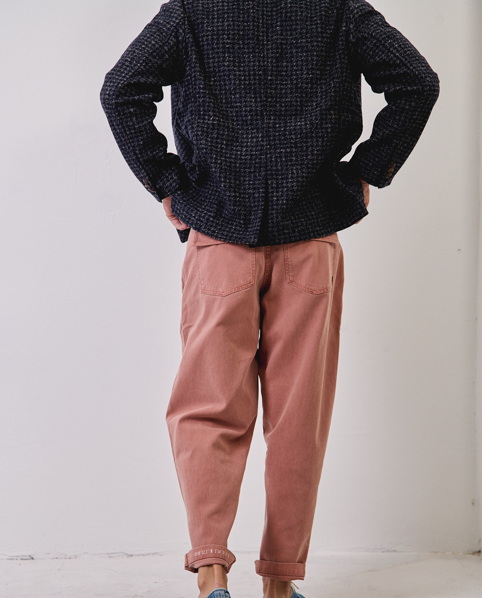 Imagen 4 de Pantalón de hombre cropped relaxed-tapered cosme - Tintoremus Sttudio - Naranja Naranja