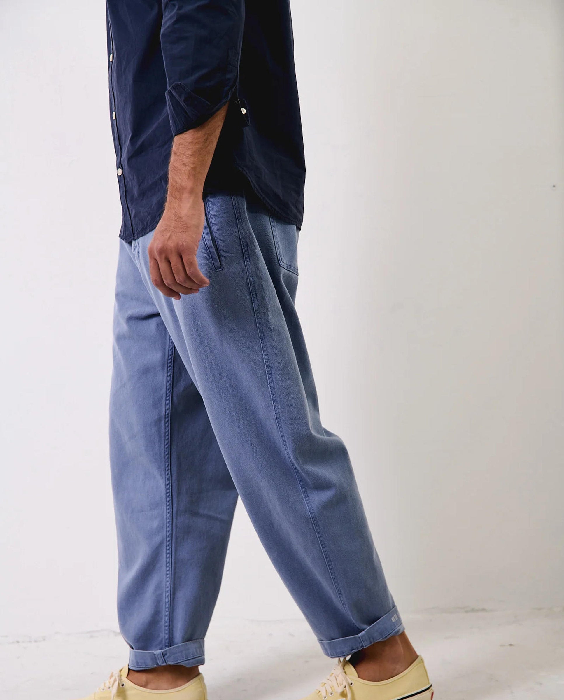 Imagen 1 de Pantalón de hombre cropped relaxed-tapered cosme Azul