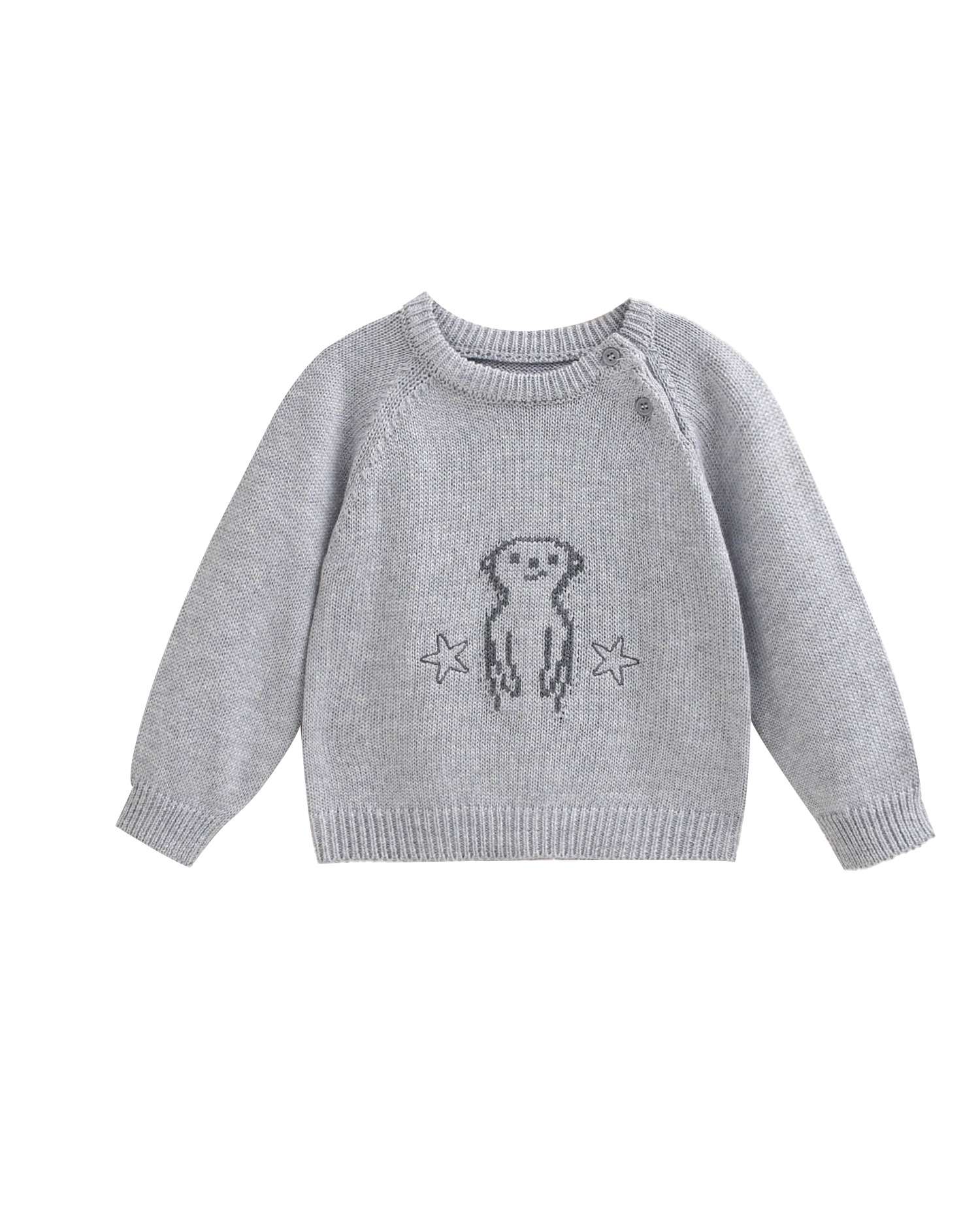 Imagen 1 de Jersey de bebé de punto con dibujo - Dadati - Gris Gris