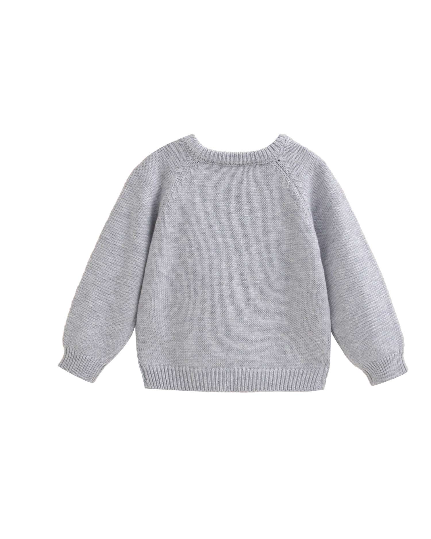 Imagen 2 de Jersey de bebé de punto con dibujo - Dadati - Gris Gris