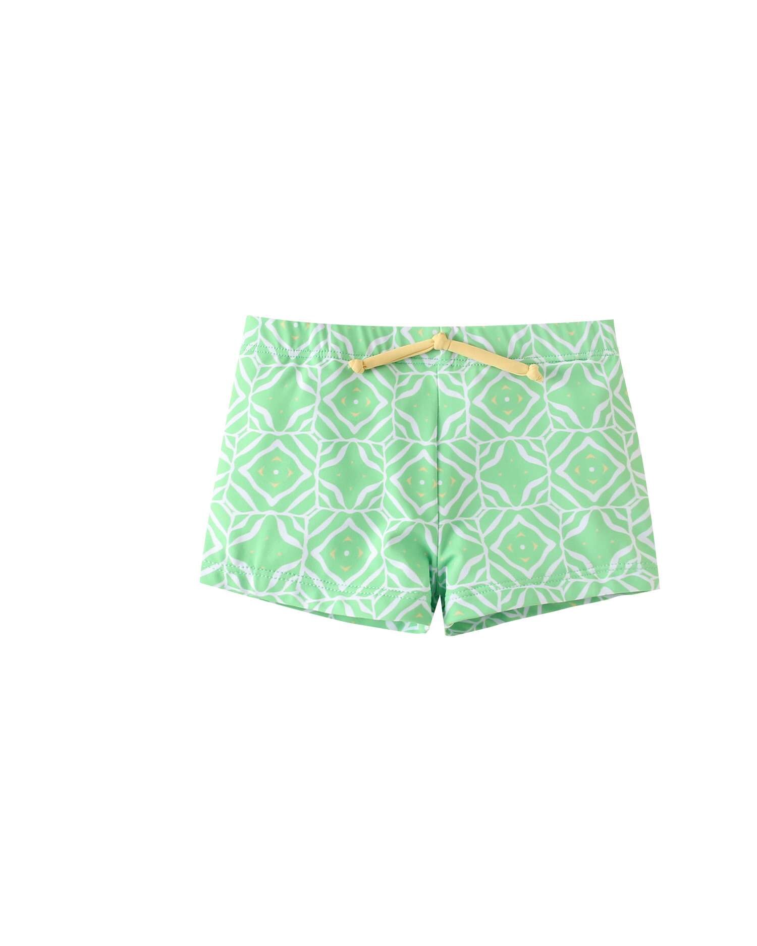 Imagen 0 de Bañador de bebé lycra con estampado geométrico tipo boxer Verde