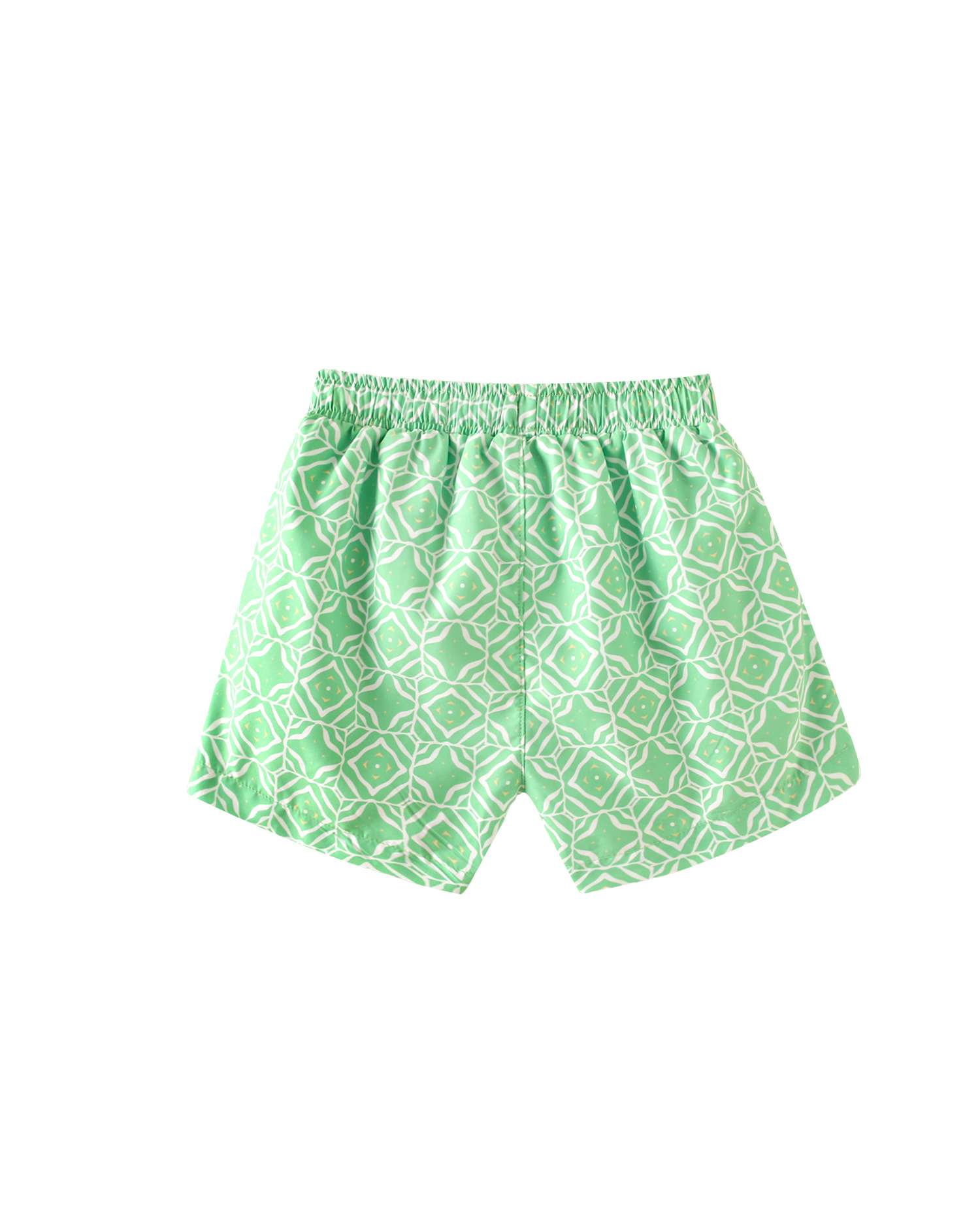Bañador de niño con estampado geométrico y cintura elástica - Dadati - Verde claro Verde claro-2