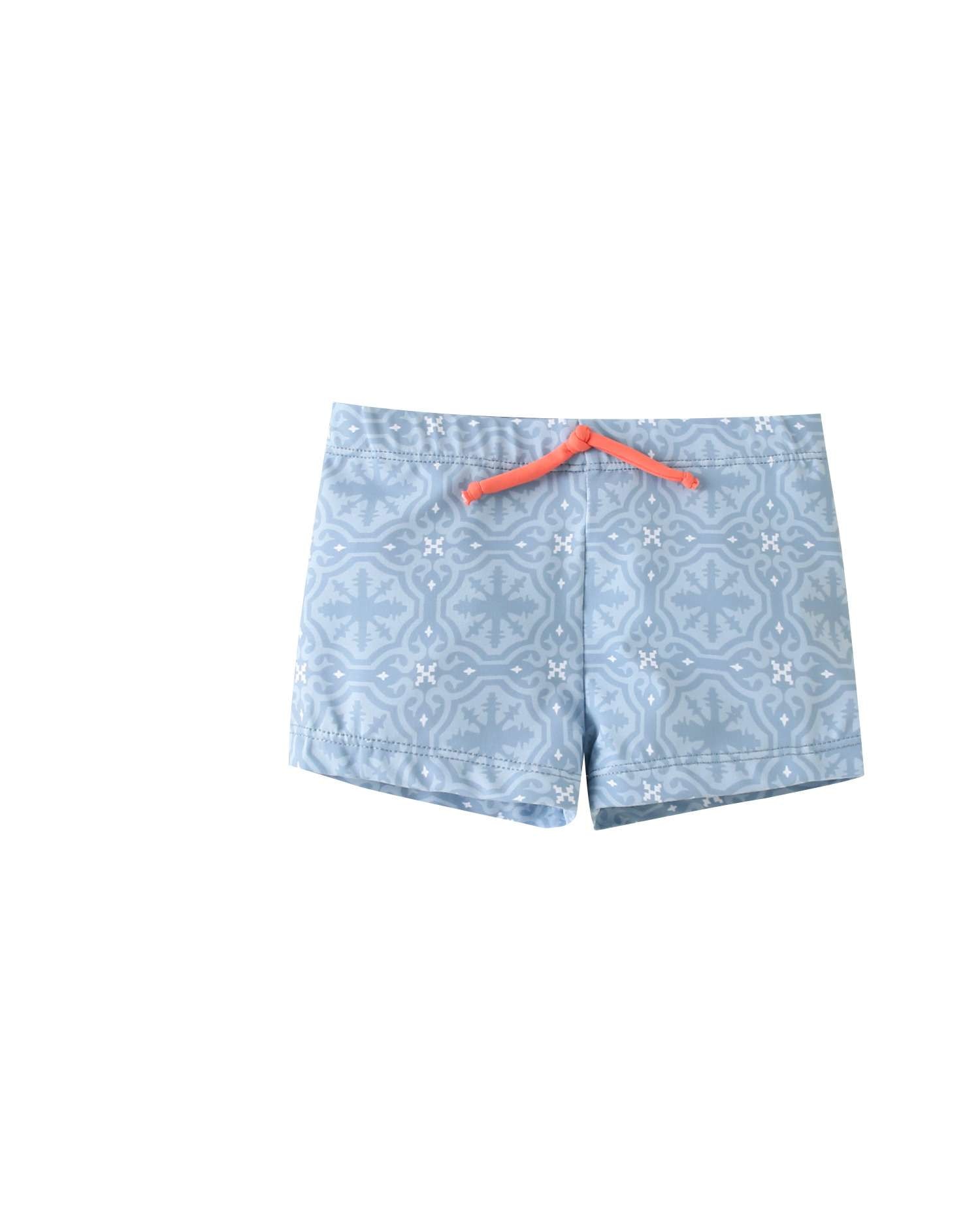 Imagen 0 de Bañador de bebé lycra con estampado geométrico tipo boxer Azul claro