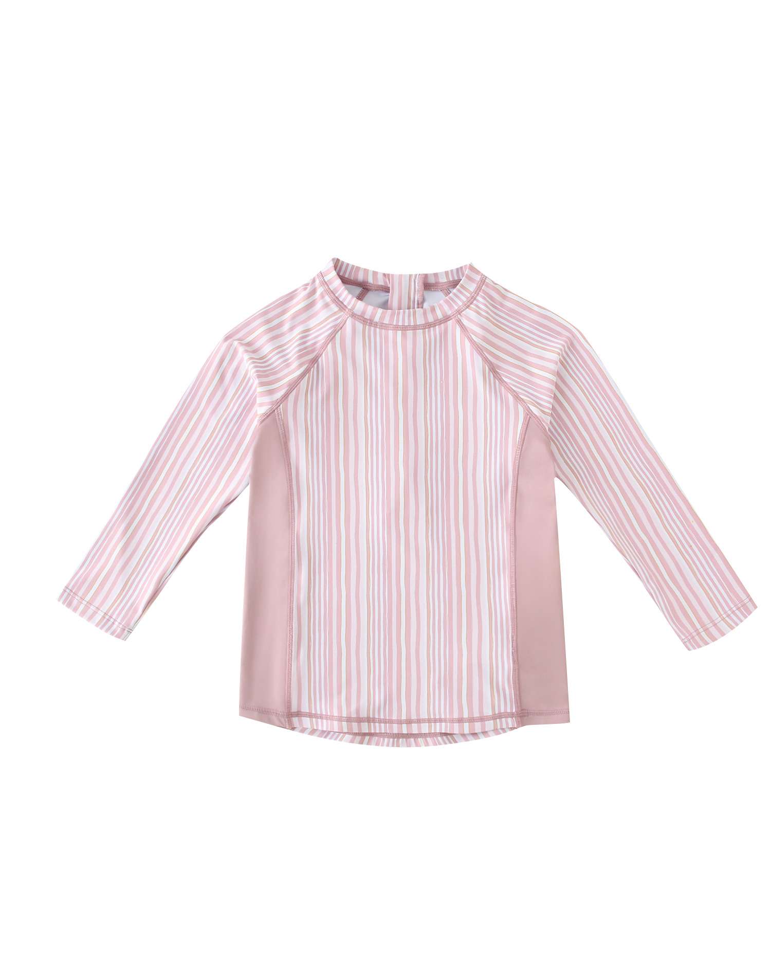 Camiseta de niño de lycra de rayas con protección solar 50 pf - Dadati - Rosa claro Rosa claro-5
