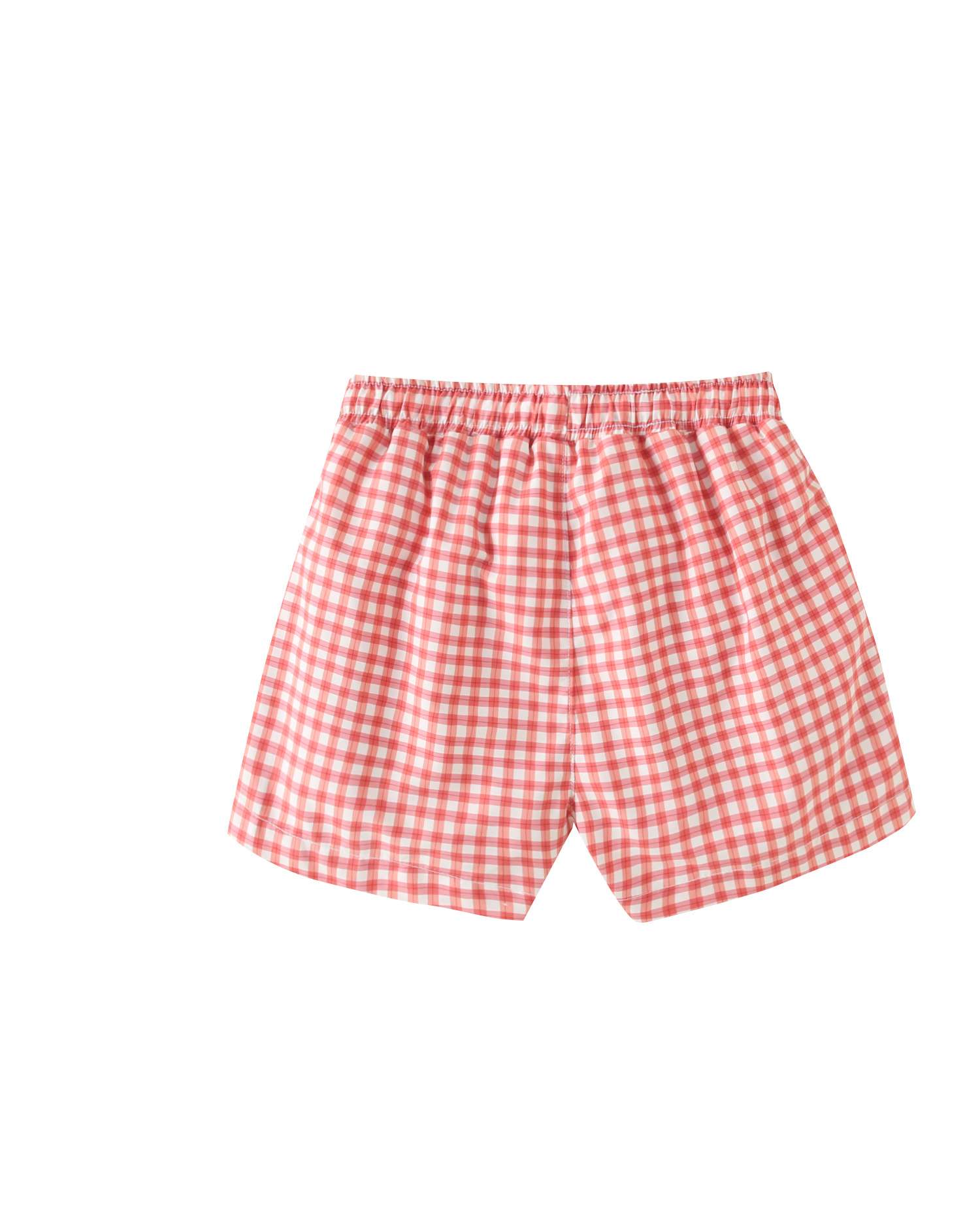 Bañador de niño de cuadros con cintura ajustable con cordón - Dadati - Naranja Naranja-2