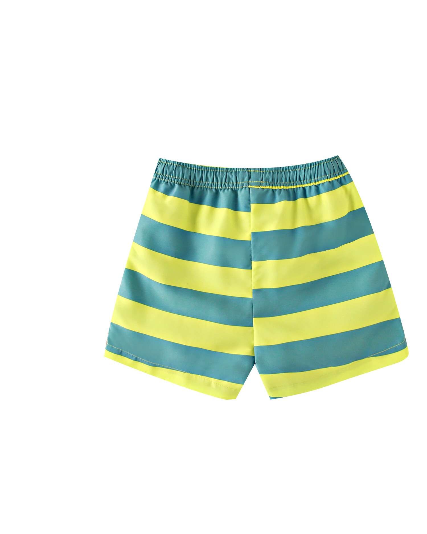 Bañador de niño de rayas con cintura con cordón ajustable - Dadati - Verde azulado Verde azulado-2