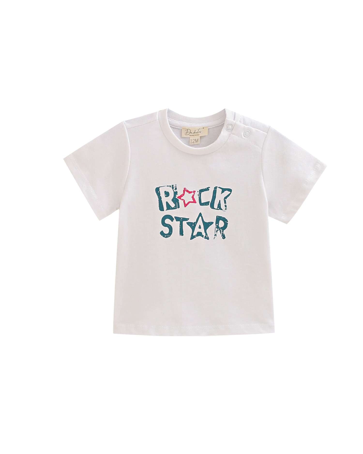 Camiseta de bebé con dibujo Rock Star - Dadati - Blanco Blanco-1