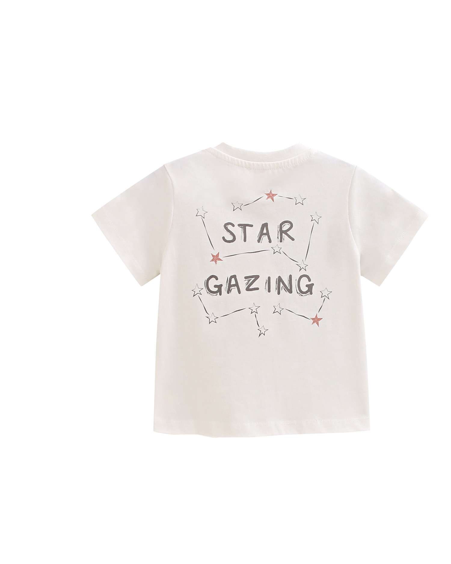 Camiseta de bebé con dibujo star gazing en la espalda - Dadati - Blanco Blanco-2