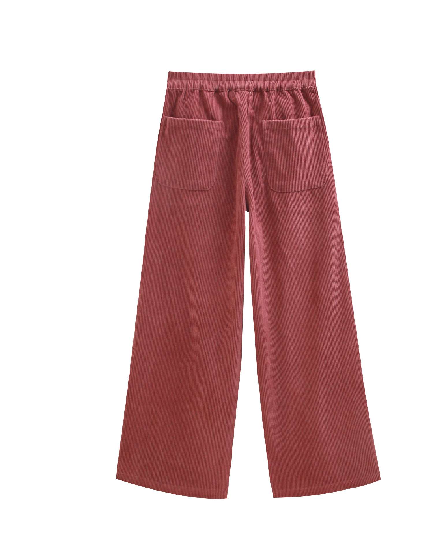 Pantalón largo de niña de pana oscuro - Dadati - Rojo Rojo-4