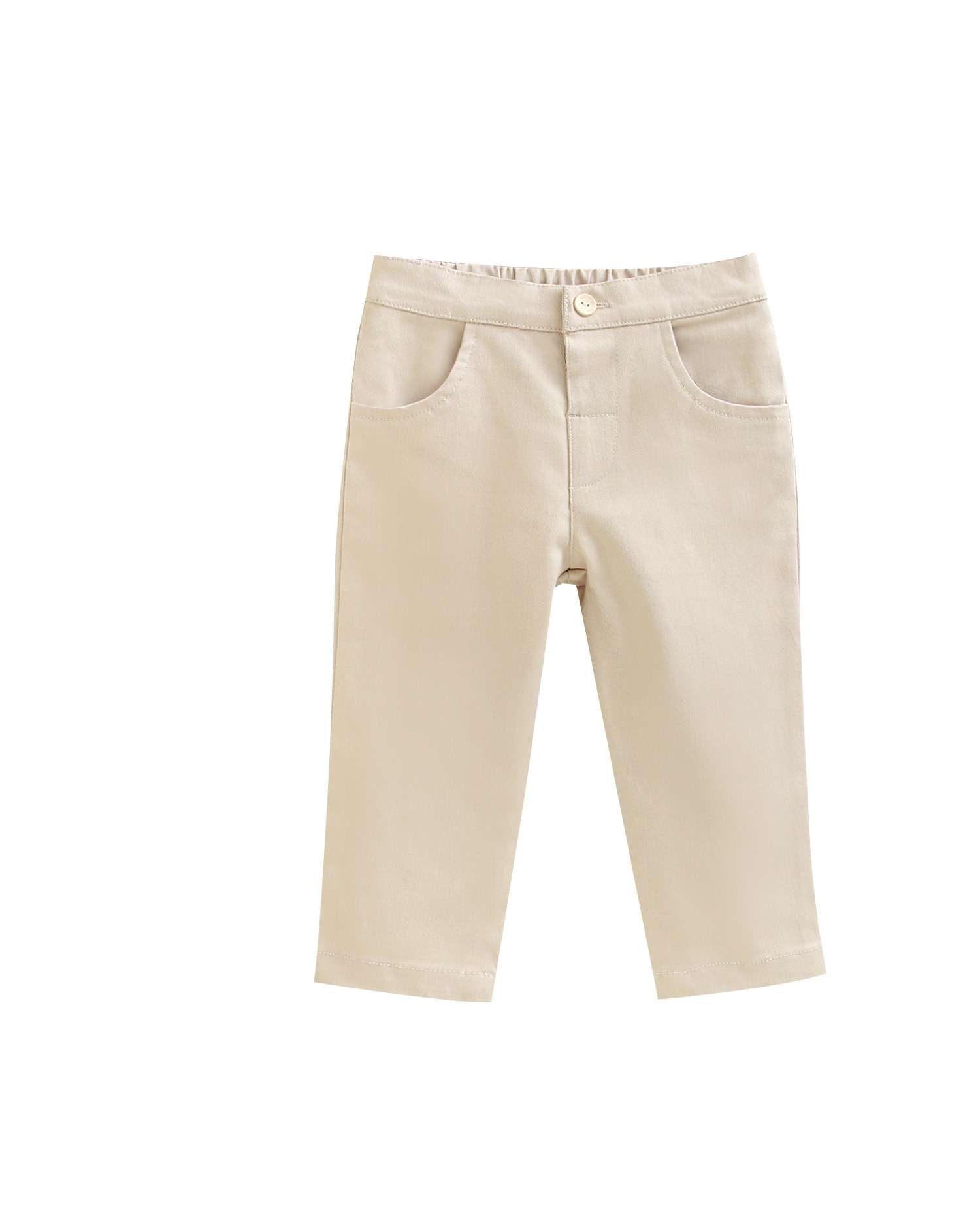 Pantalón de bebé niño largo en elástico - Dadati - Natural Natural-1