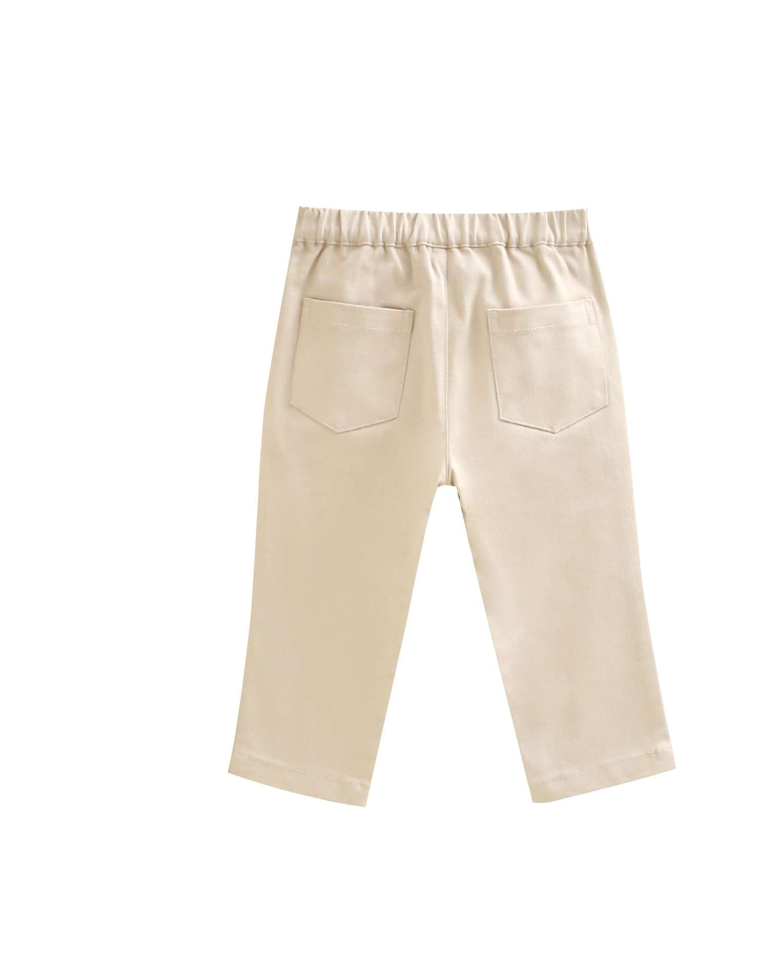 Pantalón de bebé niño largo en elástico - Dadati - Natural Natural-2
