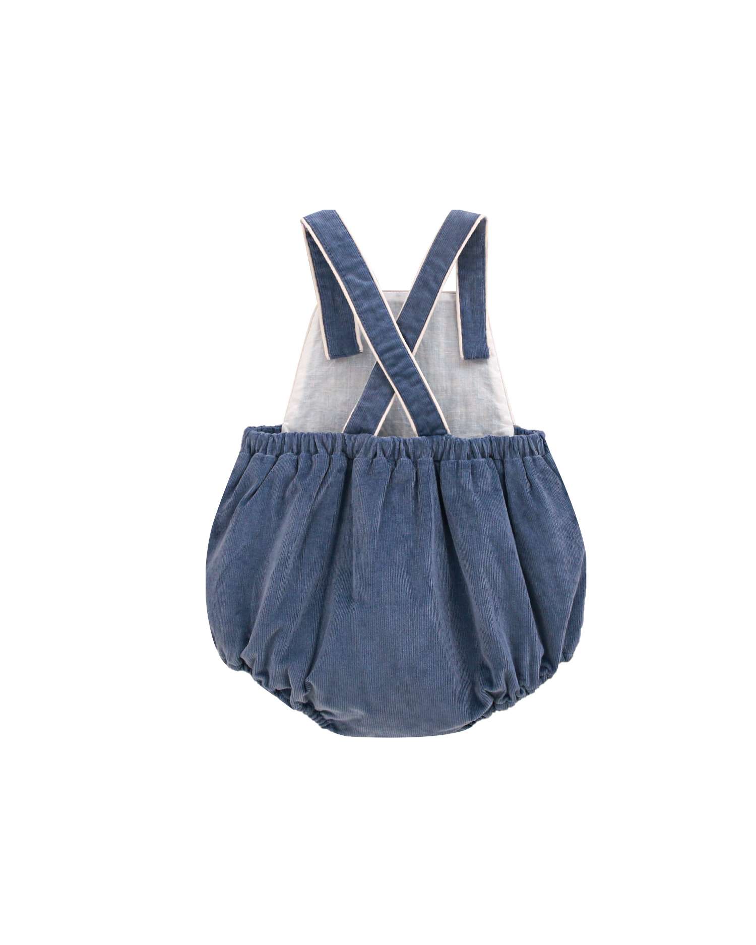 Ranita de bebé niño de pana con bolsillo delantero - Dadati - Azul Azul-2