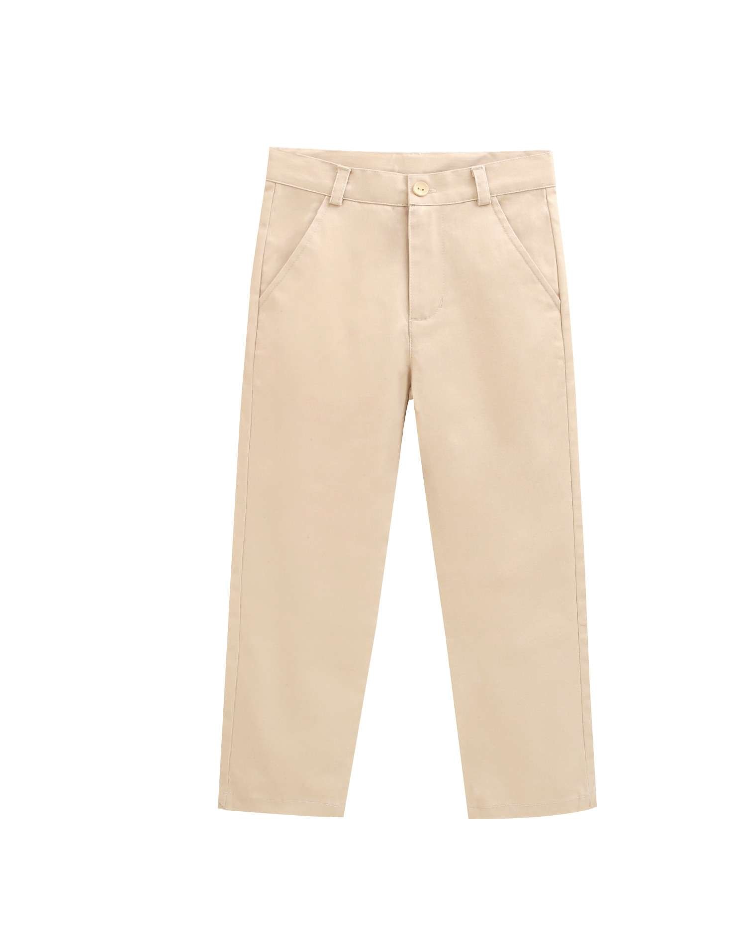 Imagen 0 de Pantalón de niño largo camel con bolsillos Natural