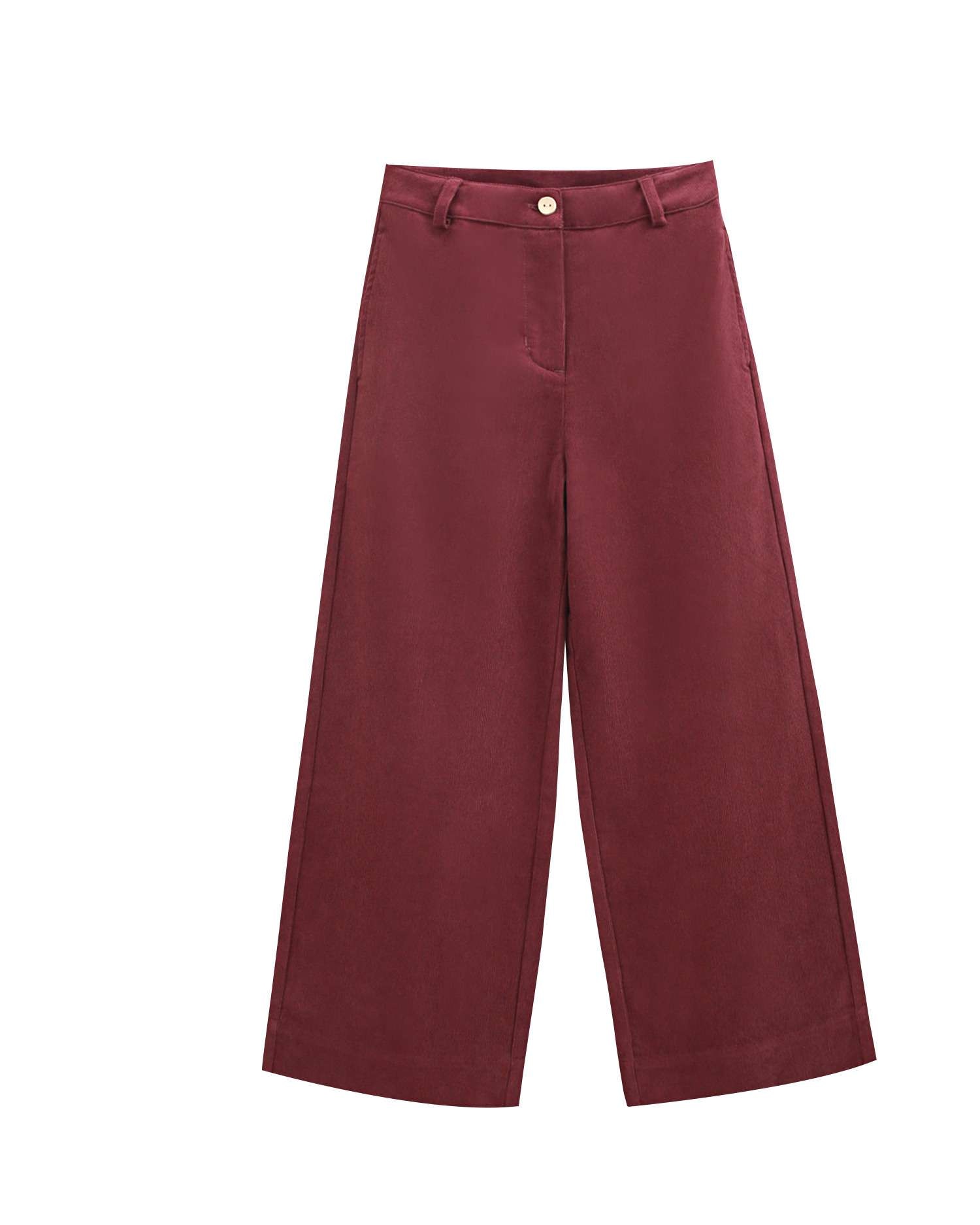 Imagen 1 de Pantalón de niña largo de micropana Rojo