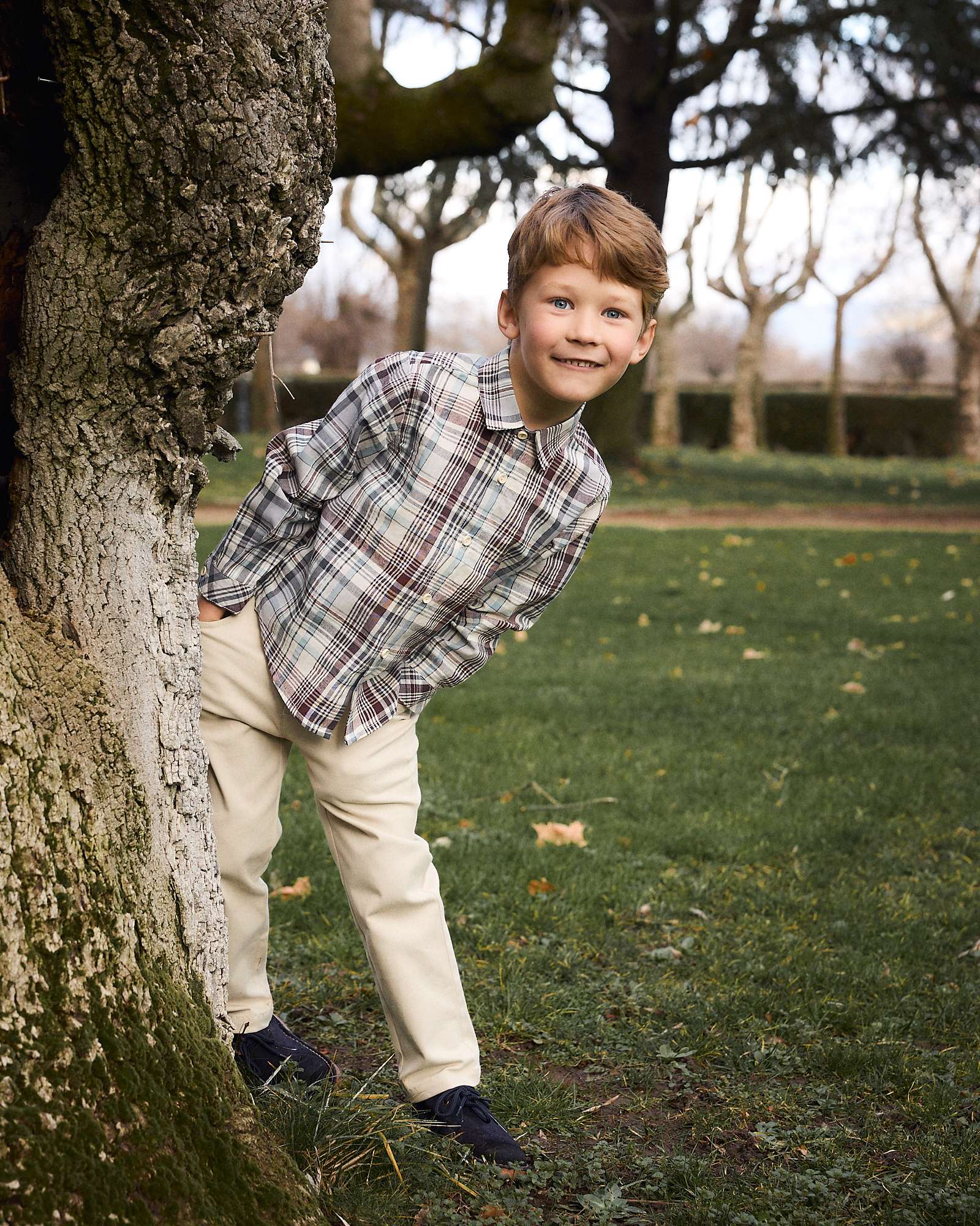 Imagen 0 de Camisa de niño de cuadros Multicolor