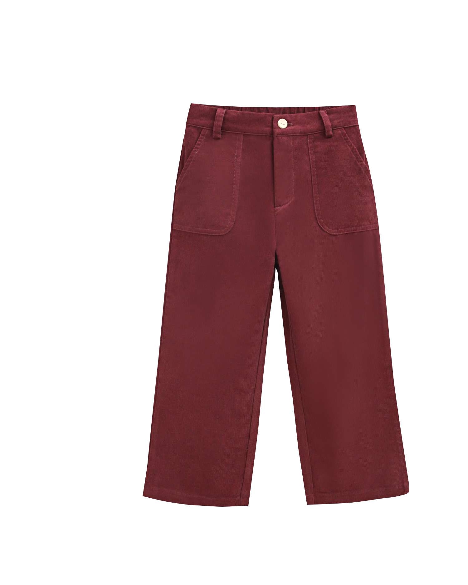 Imagen 1 de Pantalón de niño de micropana recto Rojo
