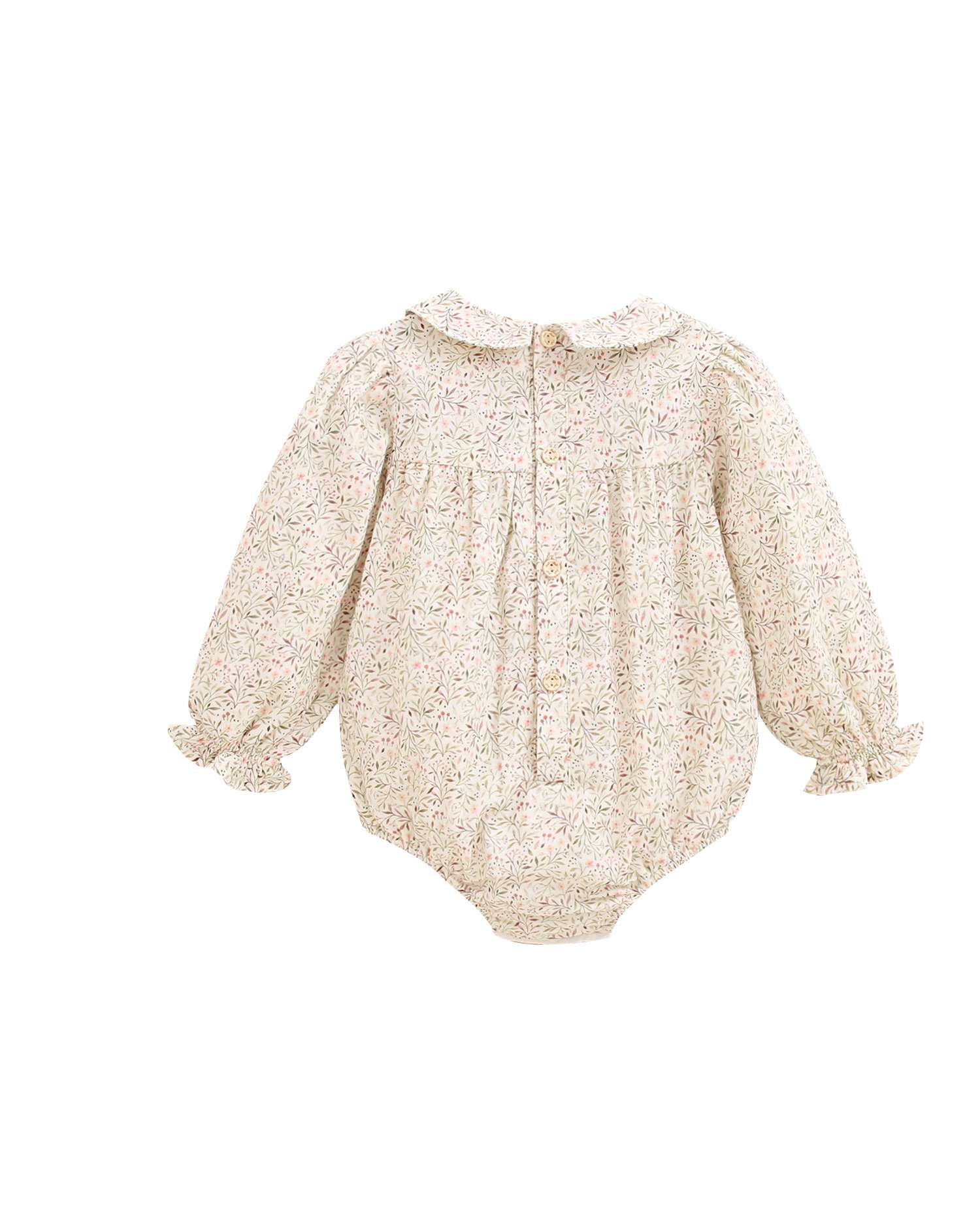 Ranita de bebé niña de hojas con cuello peter pan - Dadati - Natural Natural-2