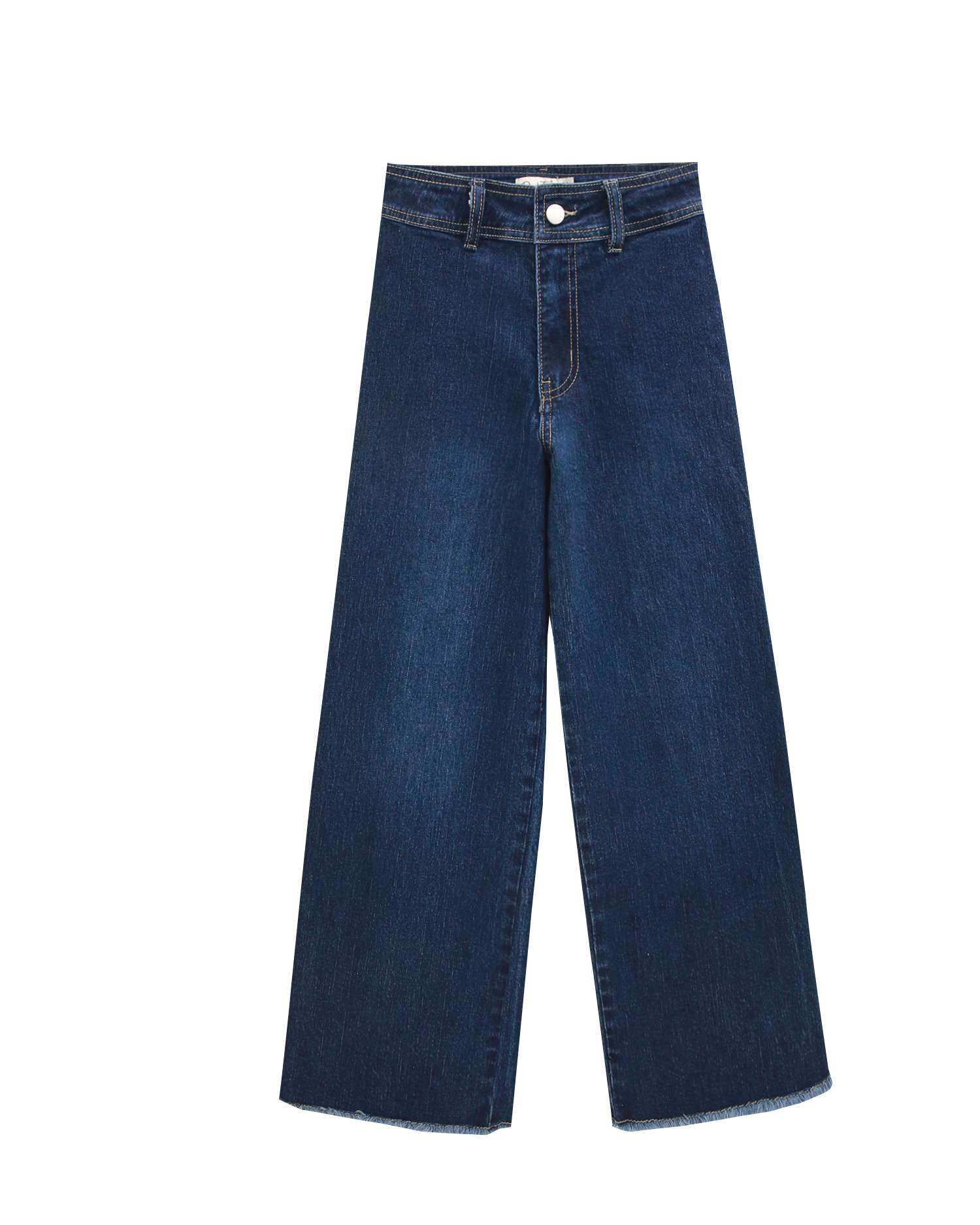 Pantalón de niña vaquero largo tipo palazzo - Dadati - Azul Azul-1