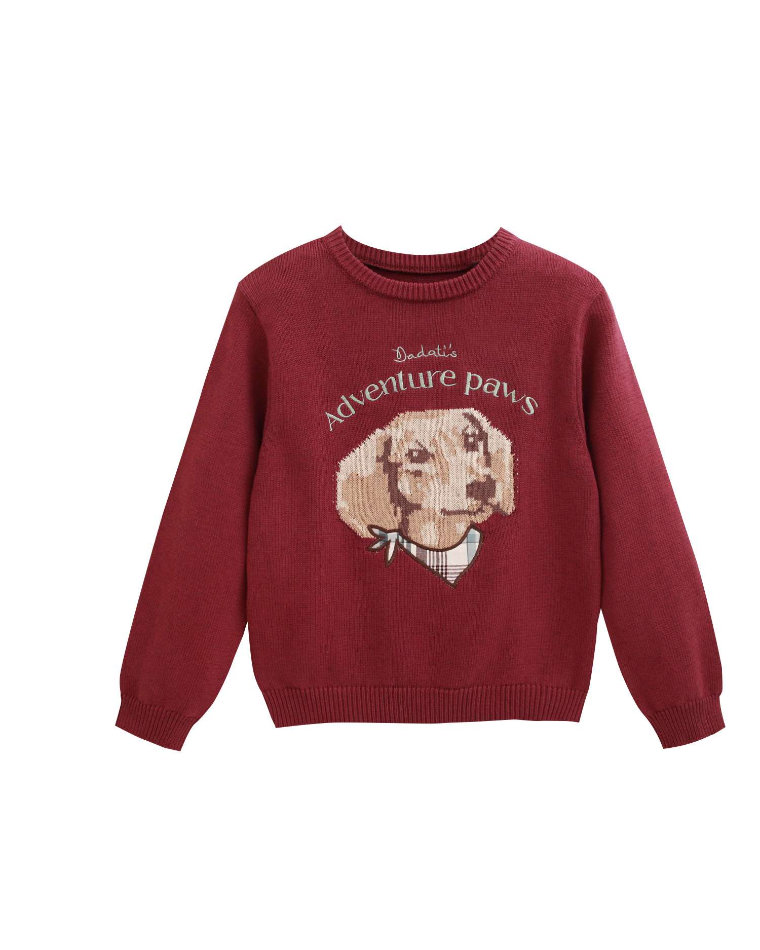 Imagen 0 de Jersey de niño con dibujo de perro salchicha Rojo