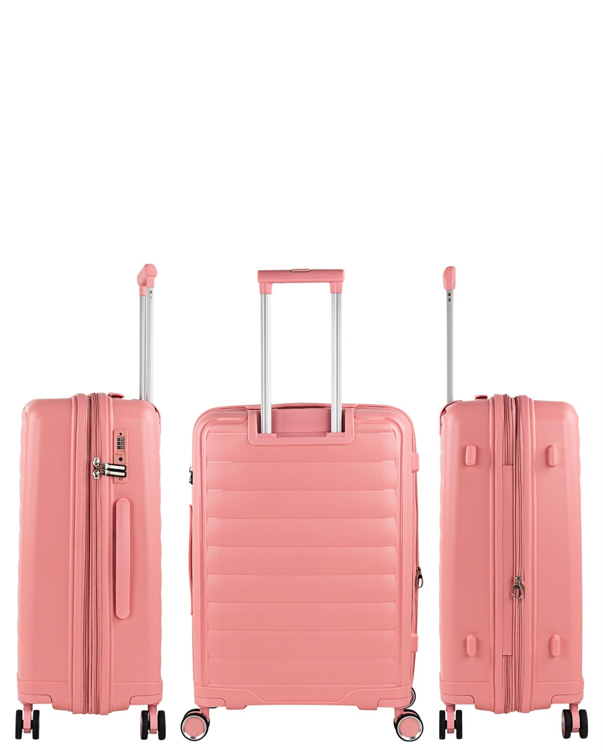 Imagen 2 de Juego de maletas (mediana y grande) luton con capacidad de 132l - Jaslen - Rosa Rosa