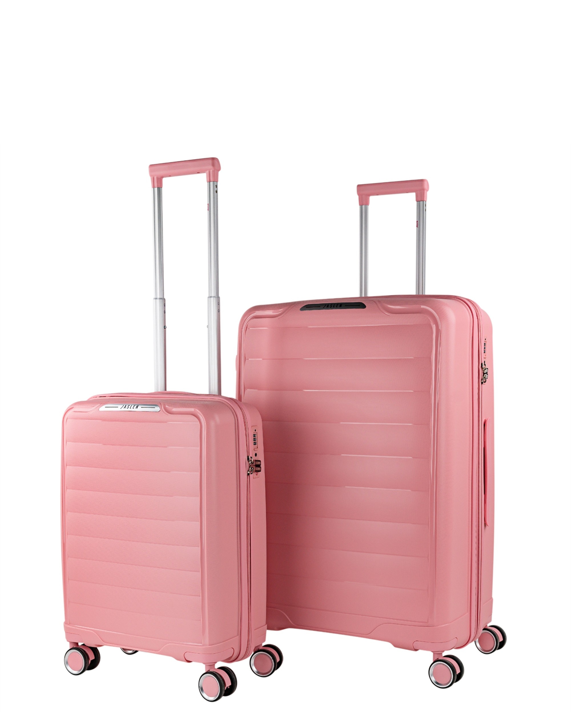 Imagen 1 de Juego de maletas (cabina y grande) luton con capacidad de 132l - Jaslen - Rosa Rosa