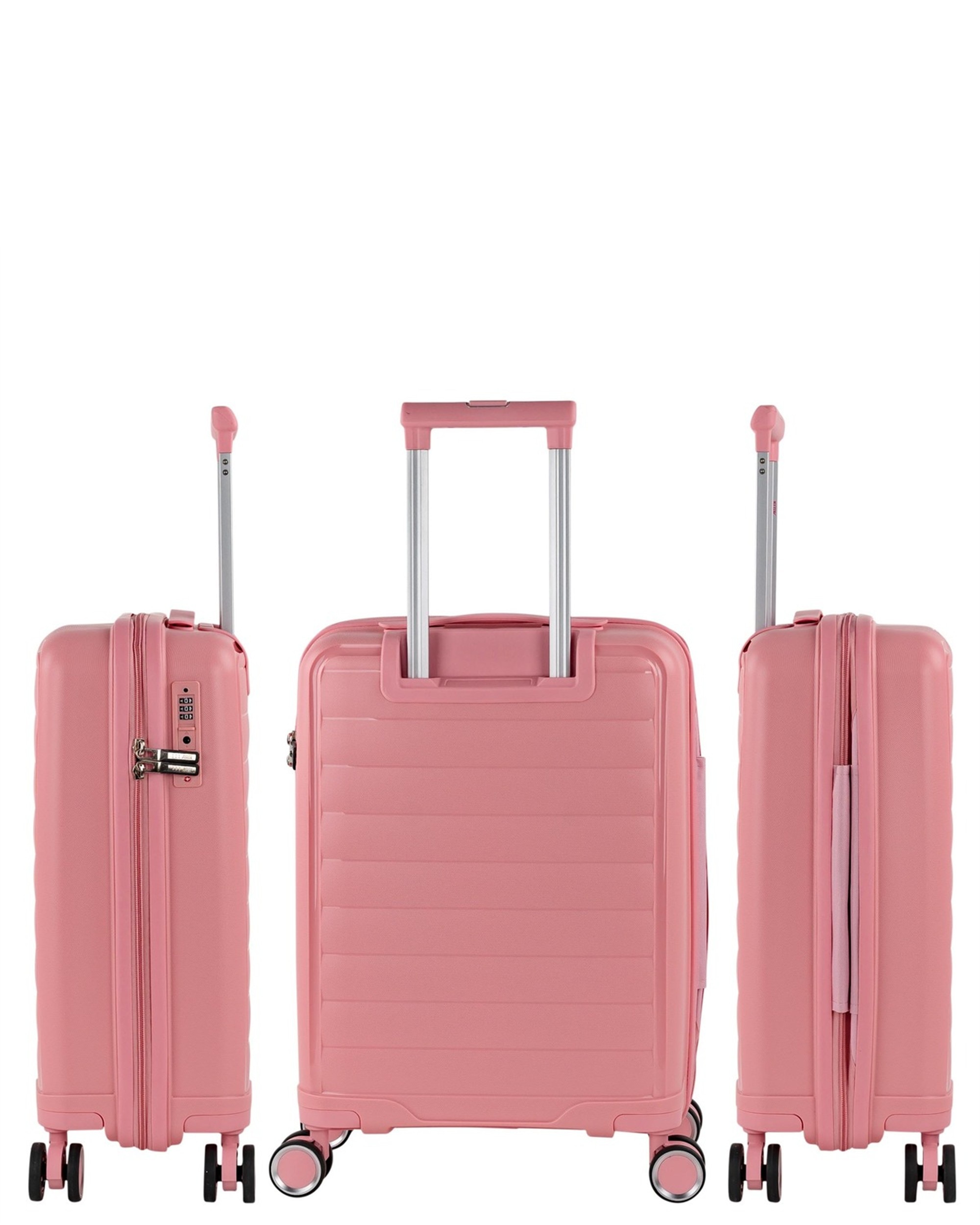 Imagen 2 de Juego de maletas (cabina y grande) luton con capacidad de 132l - Jaslen - Rosa Rosa