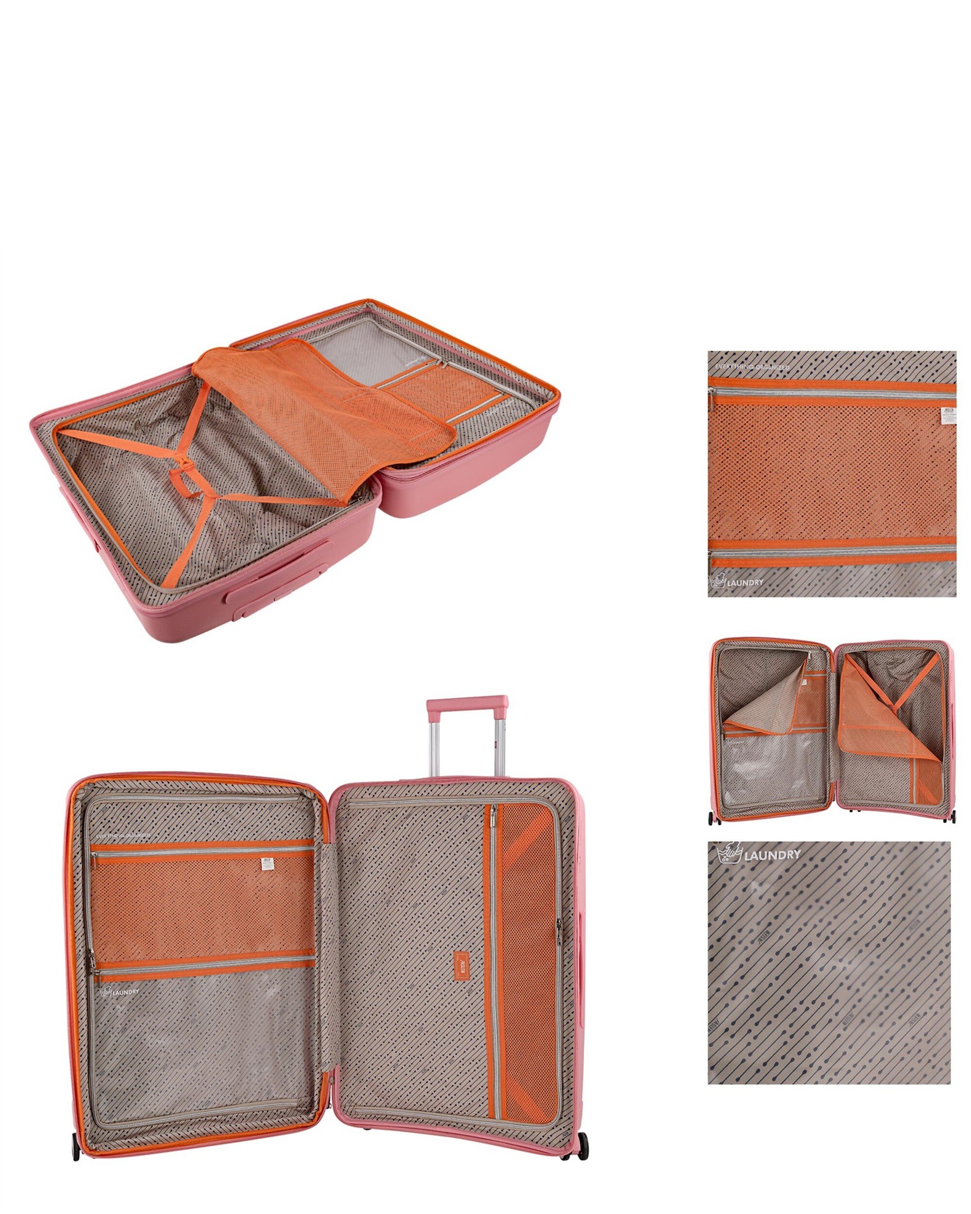Imagen 4 de Maleta grande luton con capacidad de 96l - Jaslen - Rosa Rosa